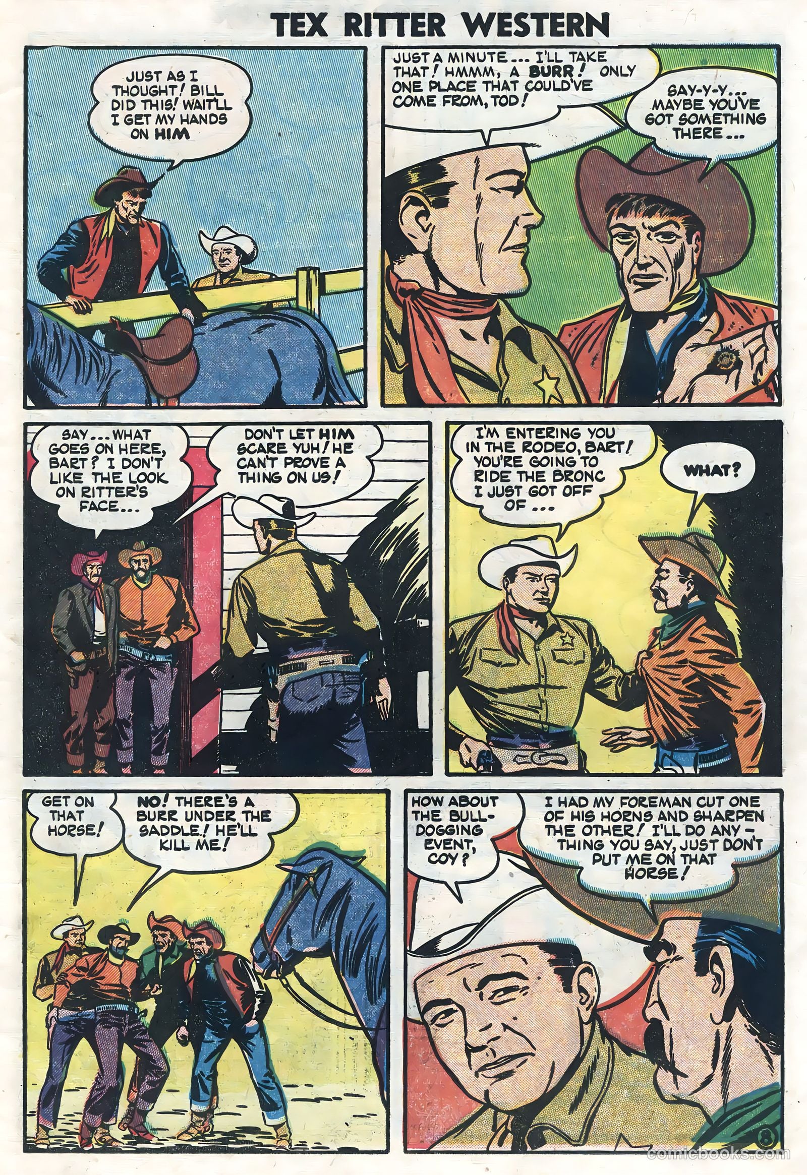 Tex Ritter Western #23 (1954) — page 31 of 36