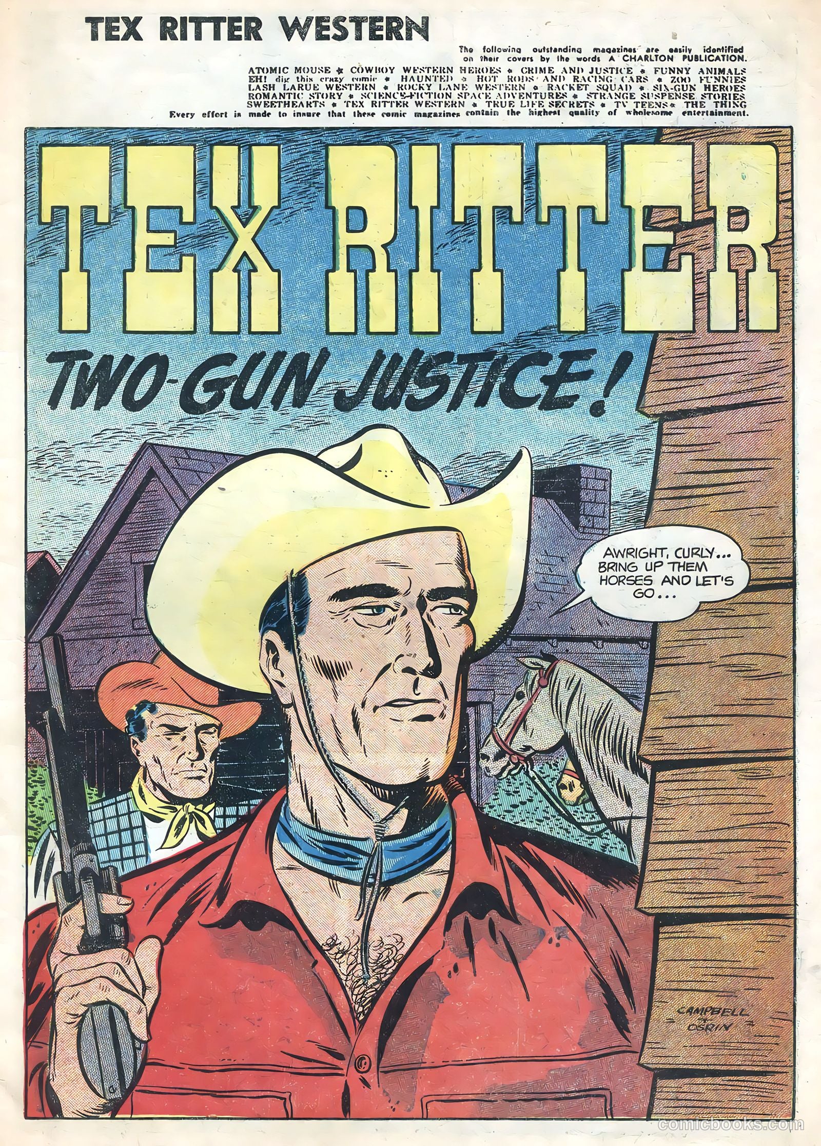Tex Ritter Western #24 (1954) — page 3 of 36