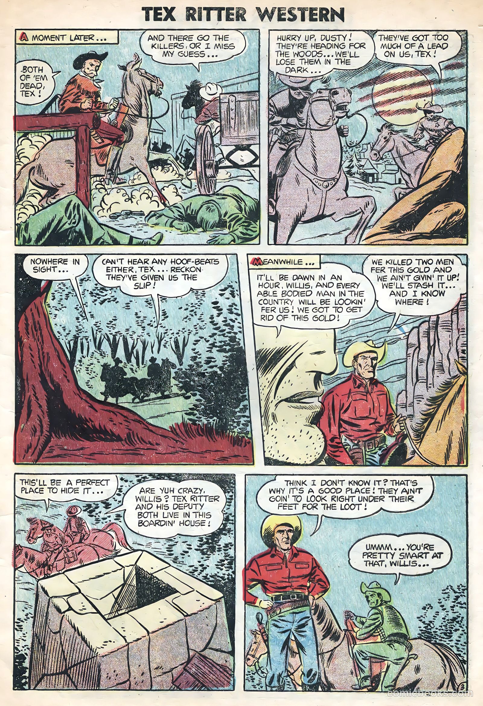 Tex Ritter Western #24 (1954) — page 5 of 36