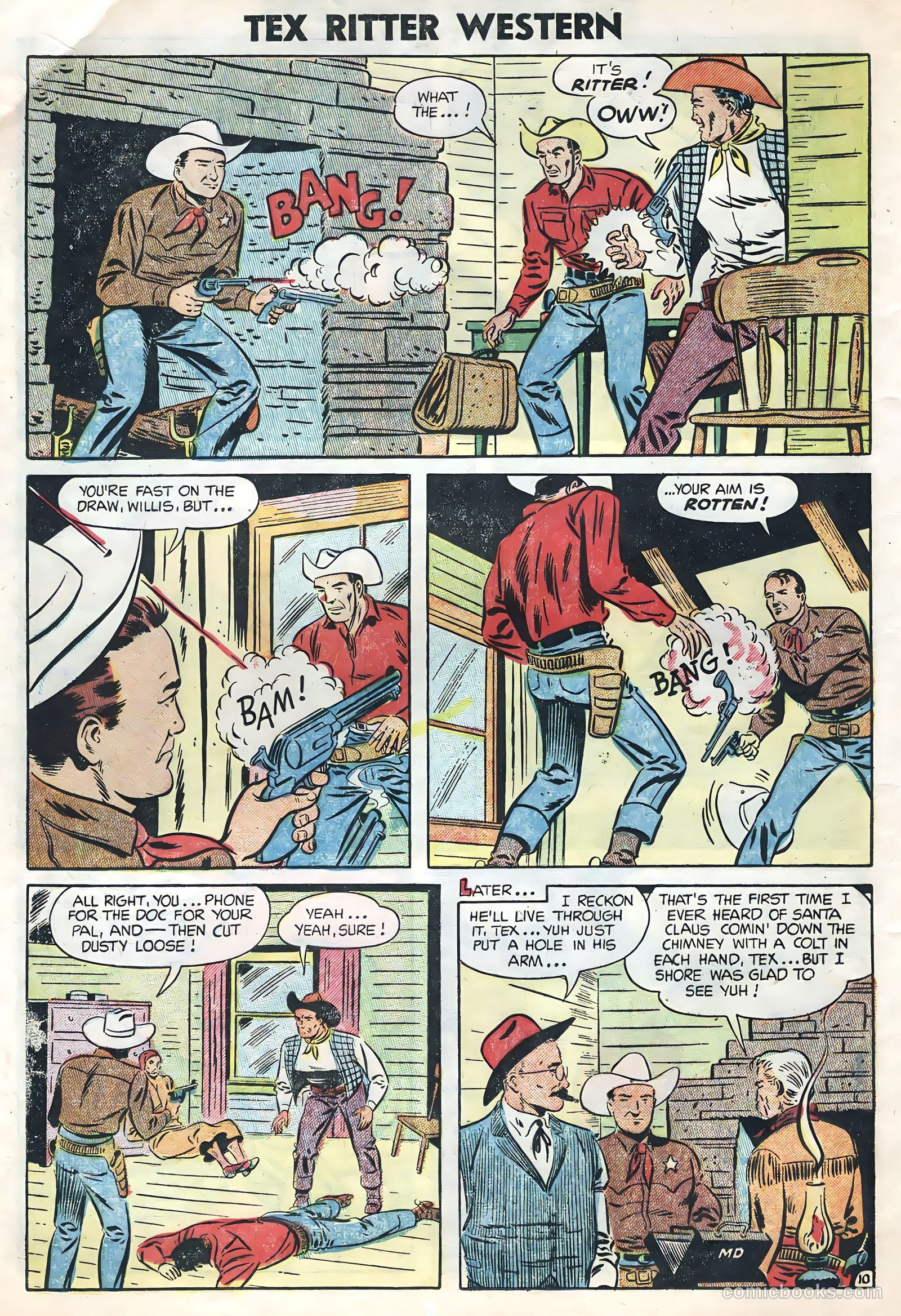 Tex Ritter Western #24 (1954) — page 12 of 36