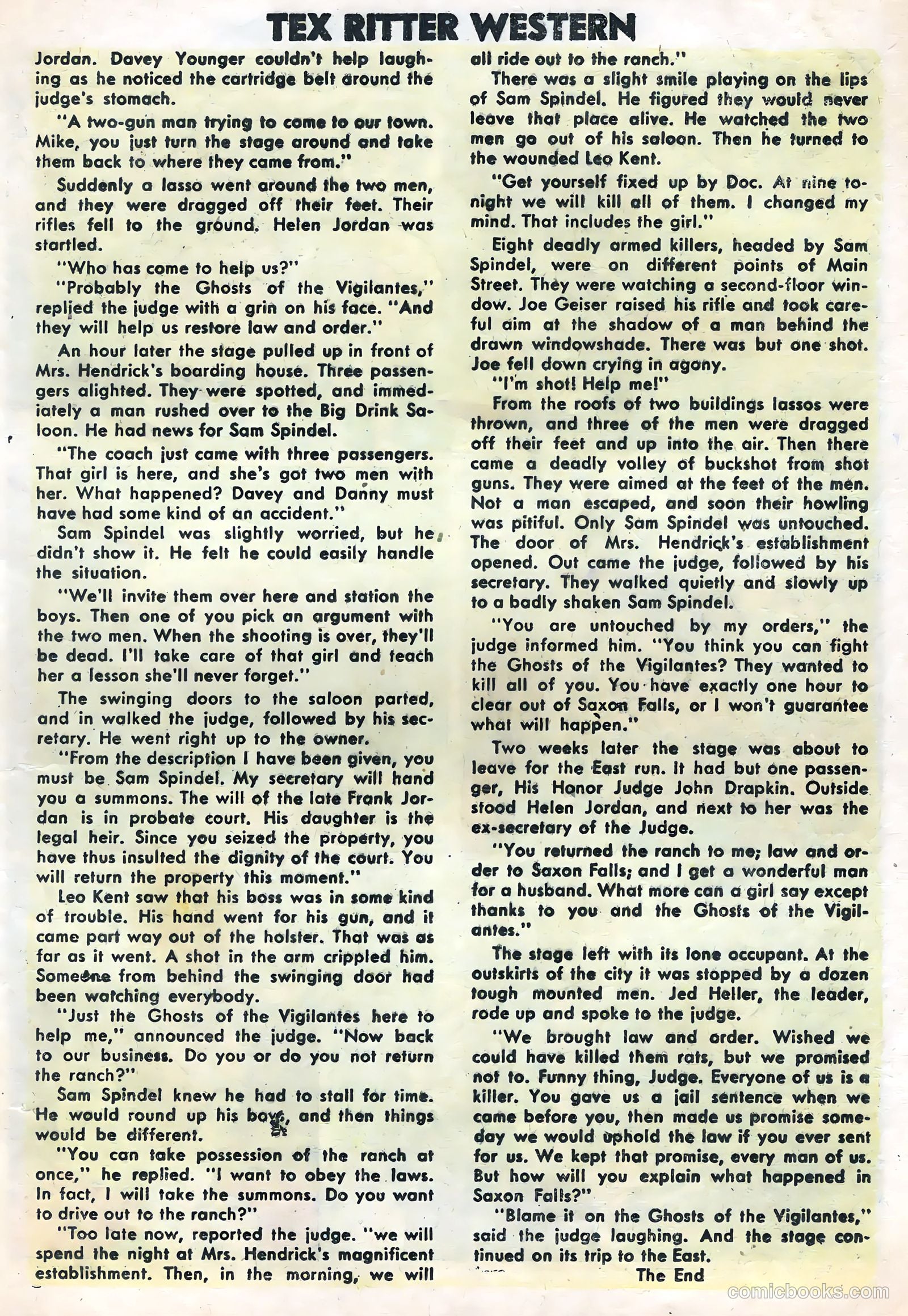Tex Ritter Western #24 (1954) — page 17 of 36