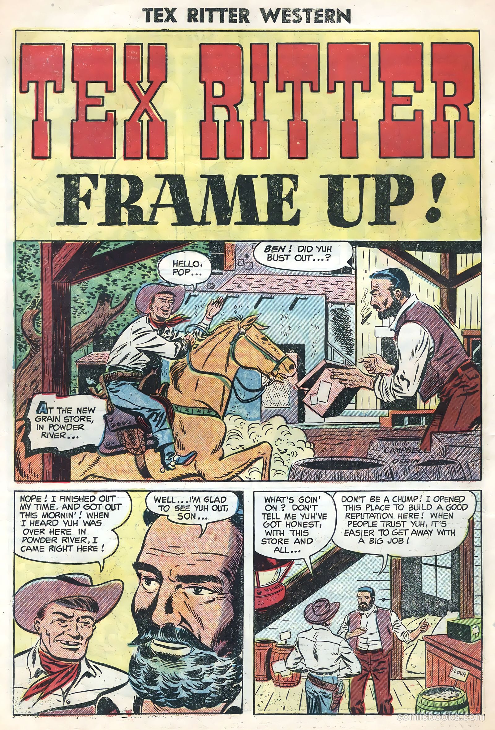 Tex Ritter Western #24 (1954) — page 22 of 36