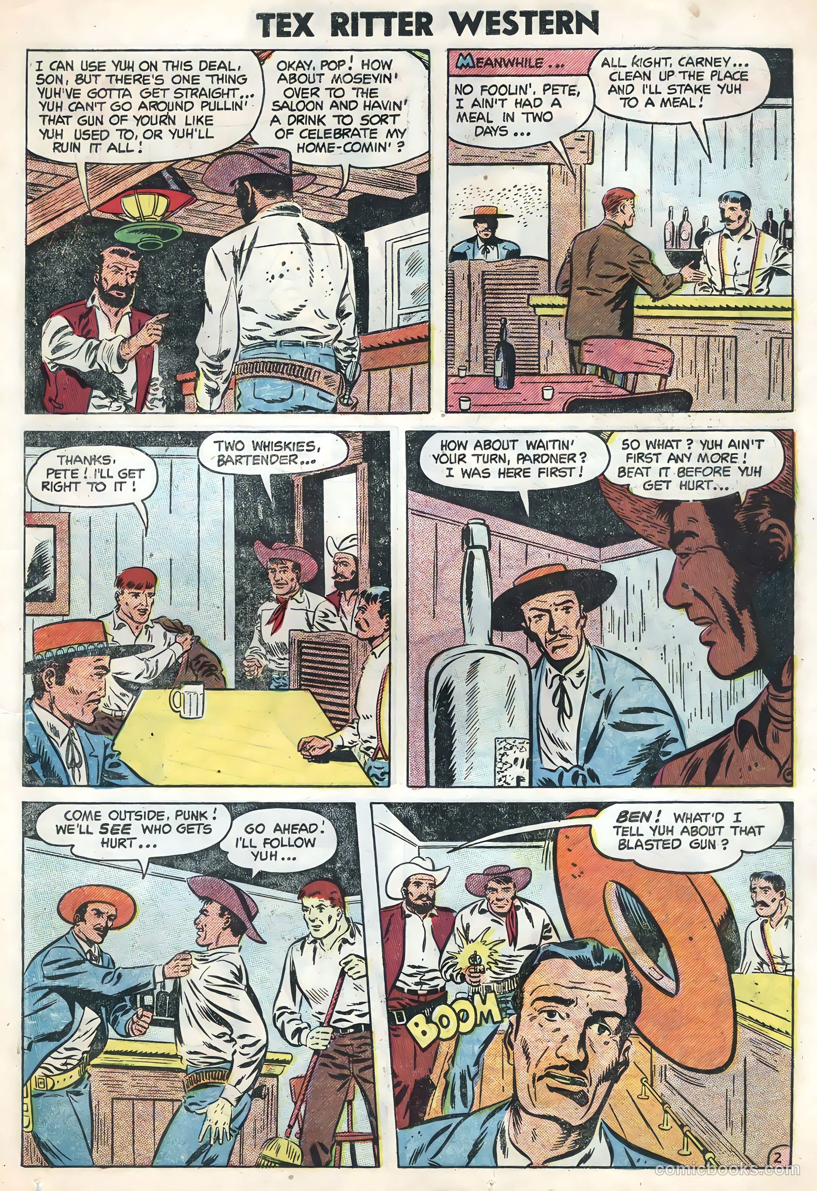 Tex Ritter Western #24 (1954) — page 23 of 36