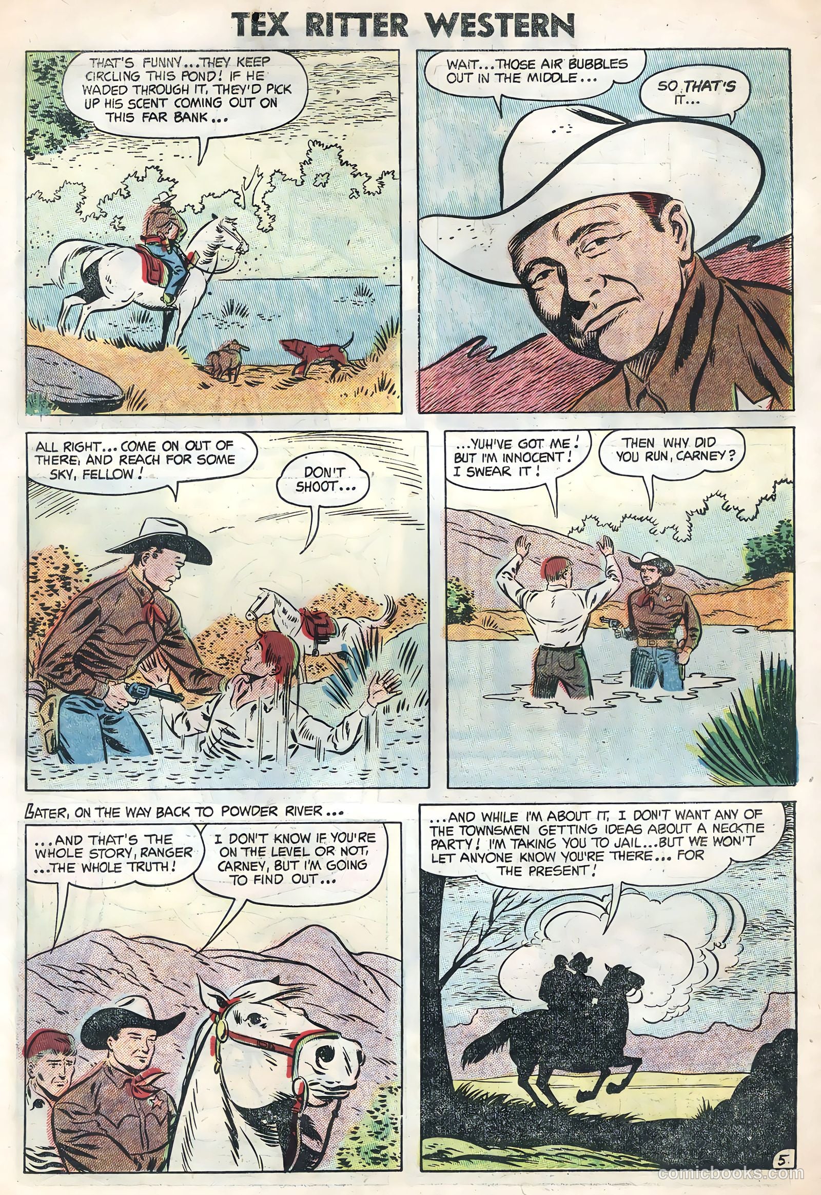 Tex Ritter Western #24 (1954) — page 26 of 36