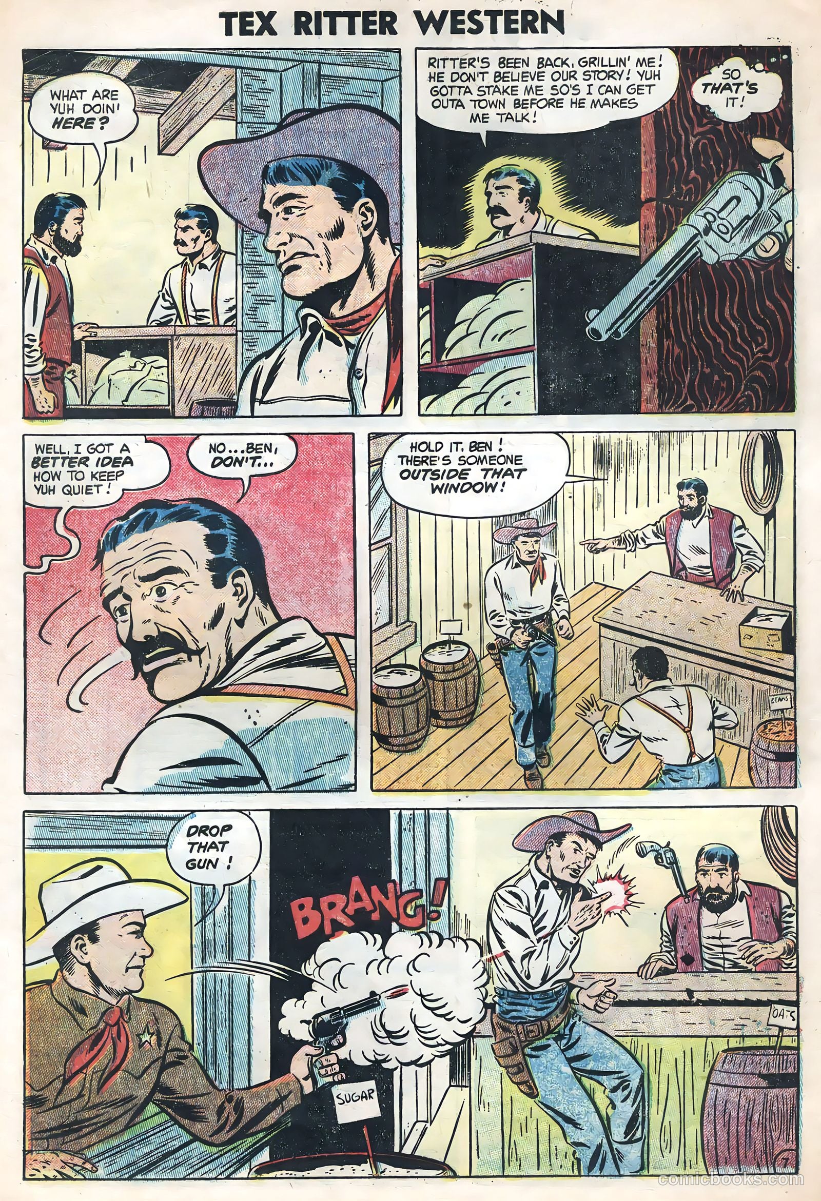 Tex Ritter Western #24 (1954) — page 28 of 36