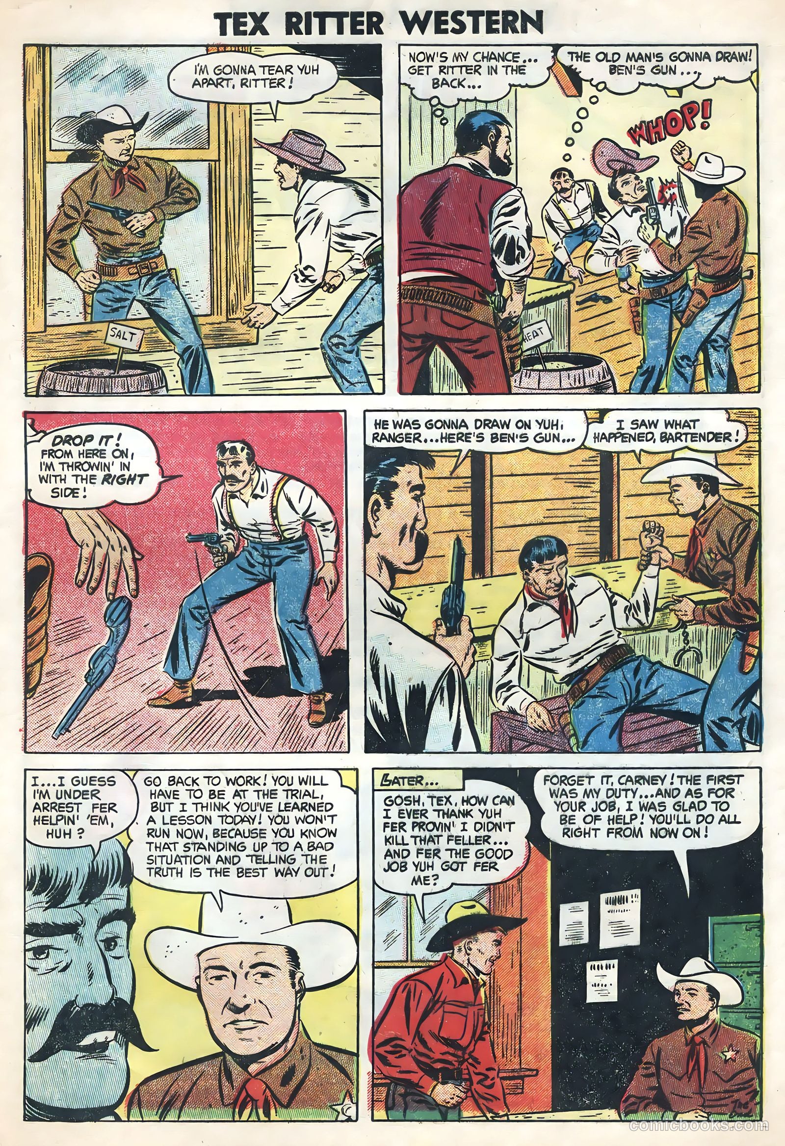 Tex Ritter Western #24 (1954) — page 29 of 36
