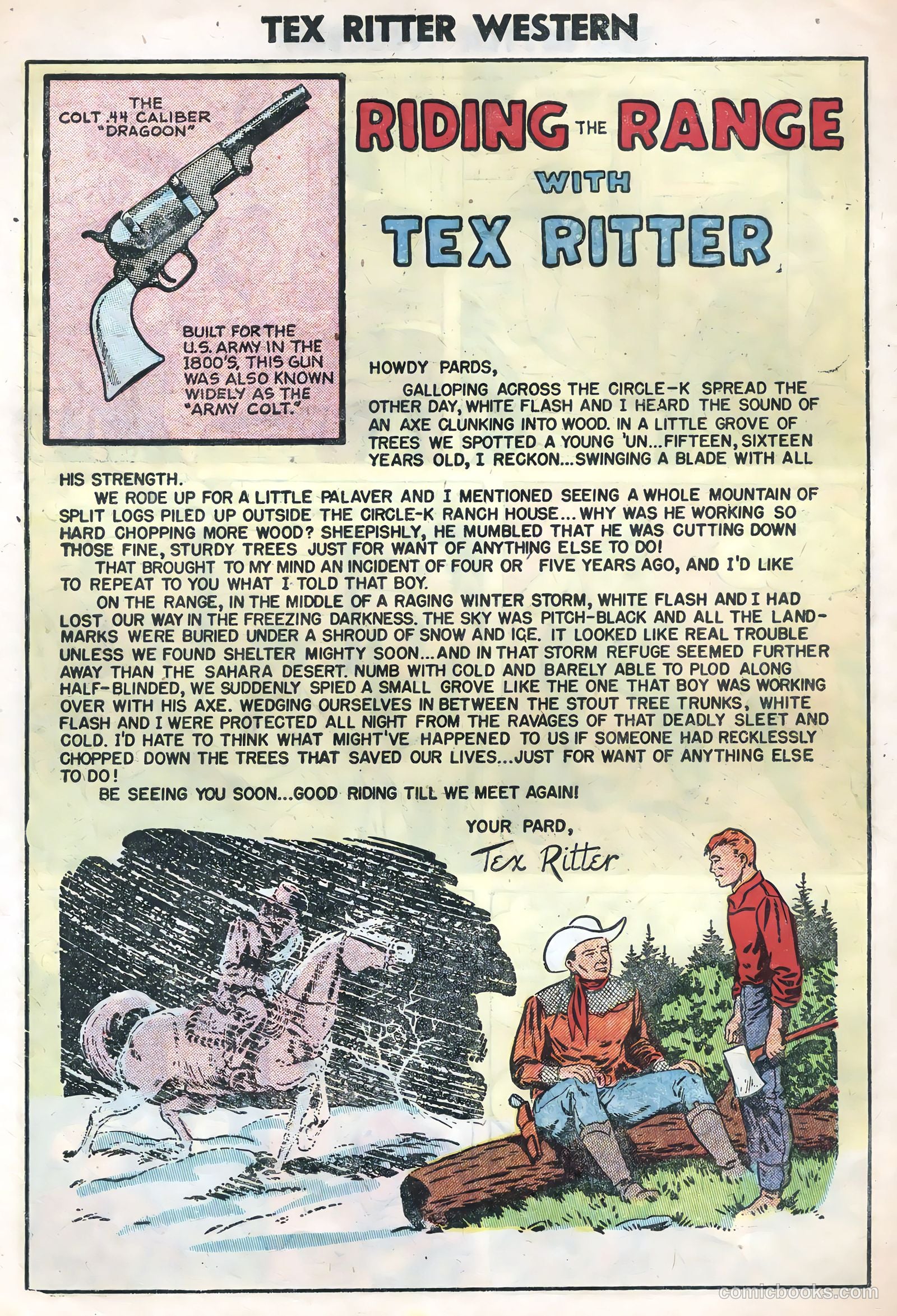 Tex Ritter Western #24 (1954) — page 30 of 36
