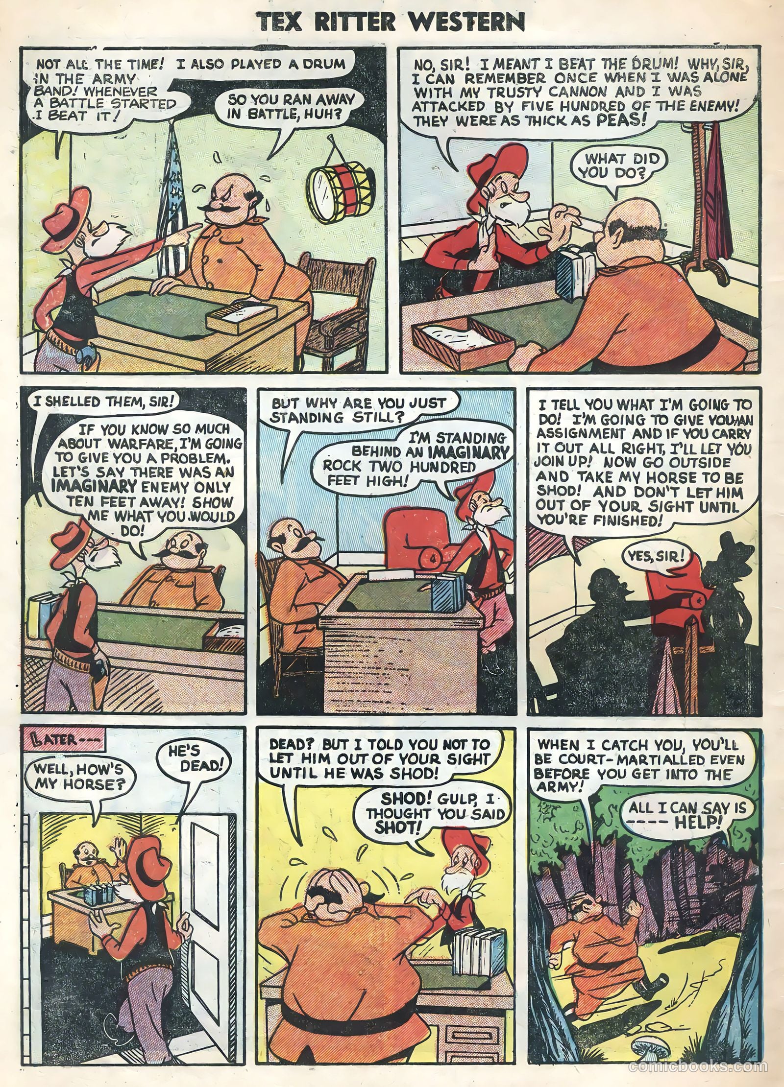 Tex Ritter Western #24 (1954) — page 34 of 36