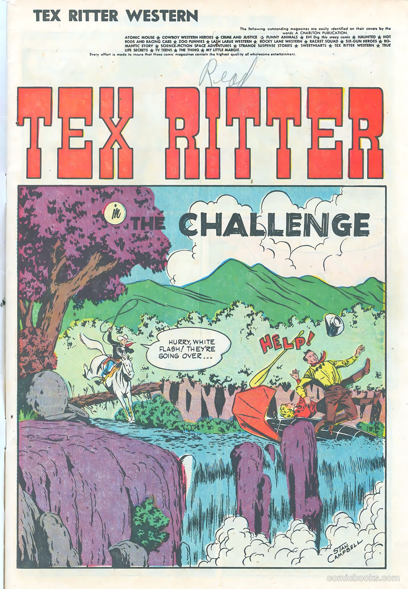 Tex Ritter Western #25 (1954) — page 3 of 36