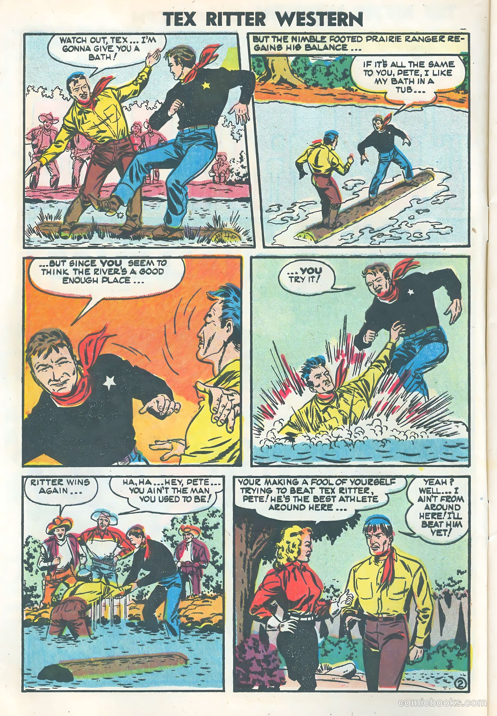 Tex Ritter Western #25 (1954) — page 4 of 36