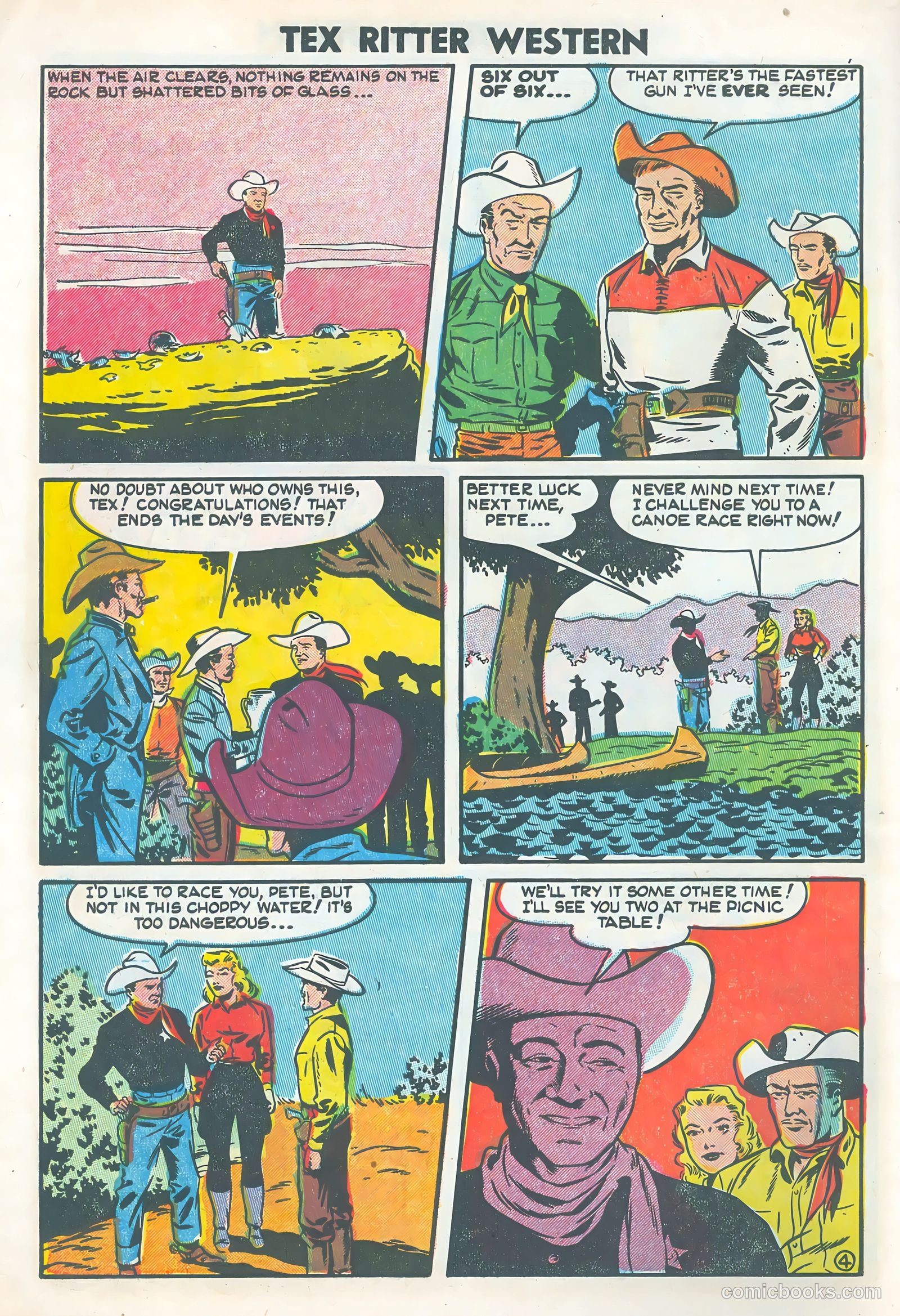 Tex Ritter Western #25 (1954) — page 6 of 36