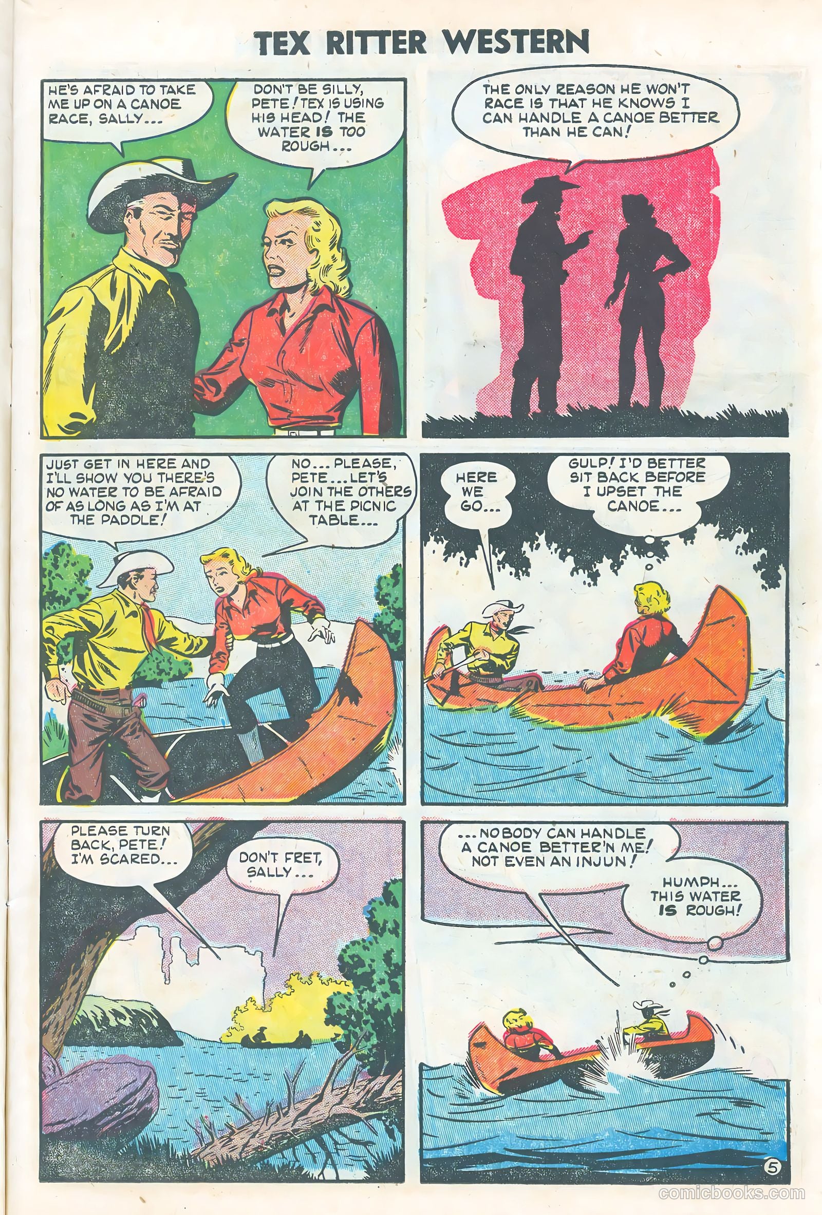 Tex Ritter Western #25 (1954) — page 7 of 36