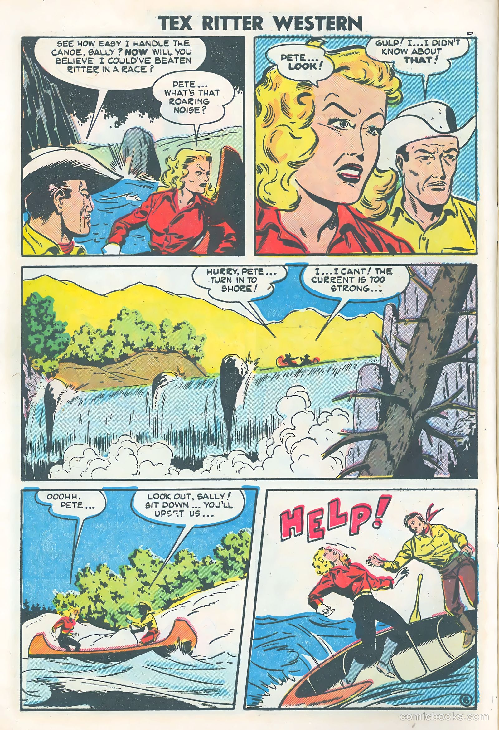 Tex Ritter Western #25 (1954) — page 8 of 36