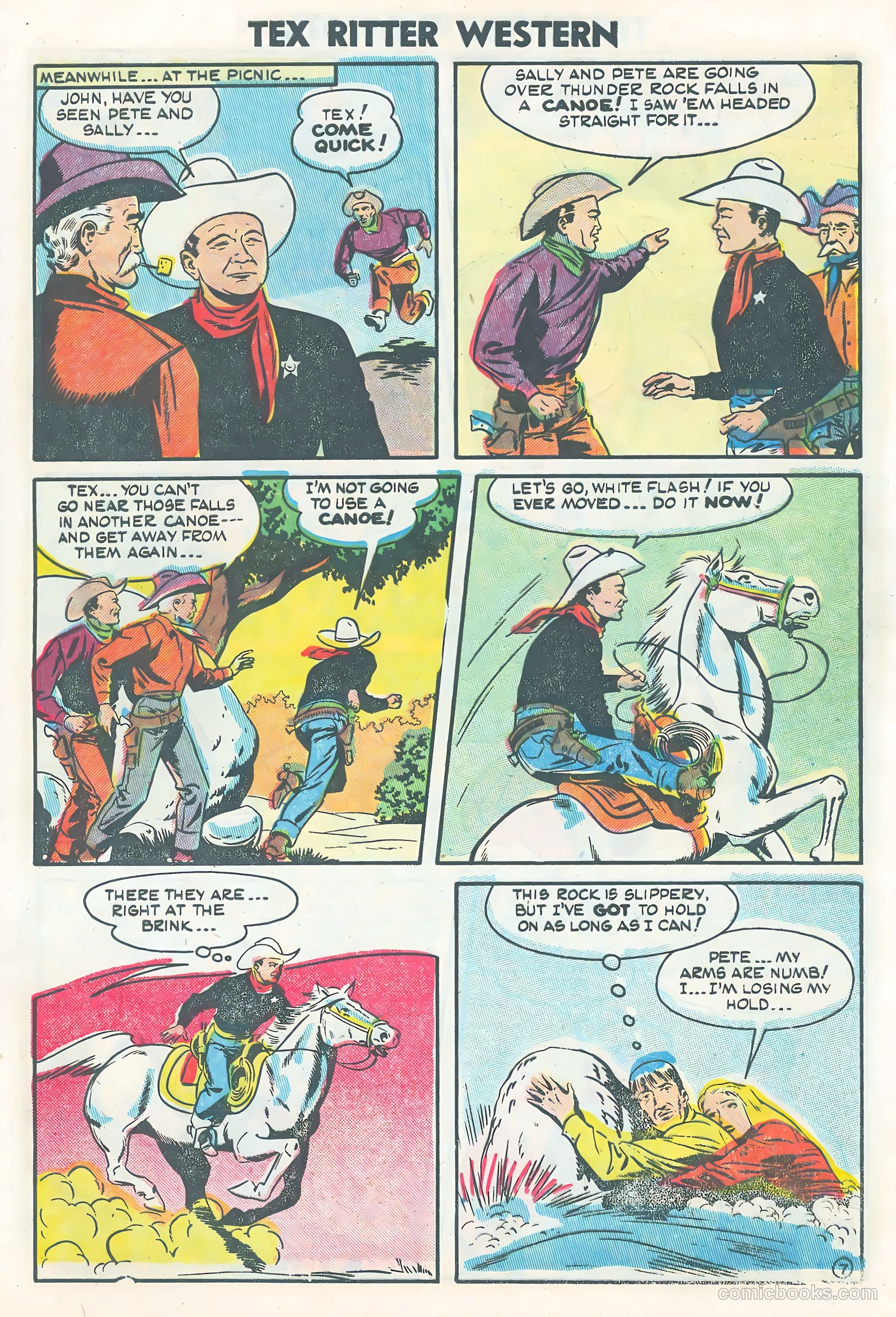 Tex Ritter Western #25 (1954) — page 9 of 36