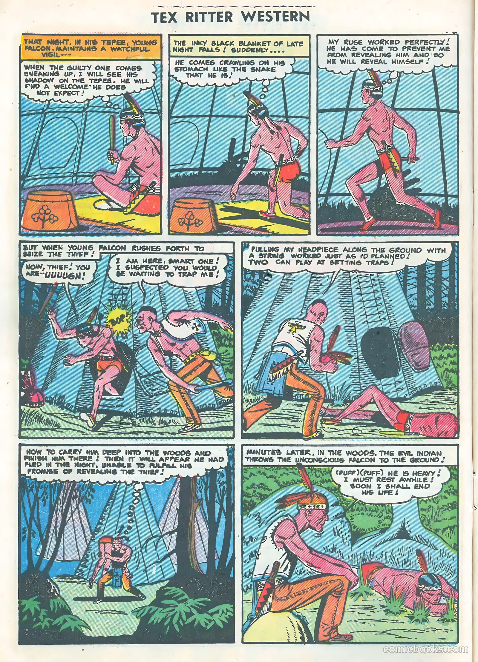 Tex Ritter Western #25 (1954) — page 12 of 36