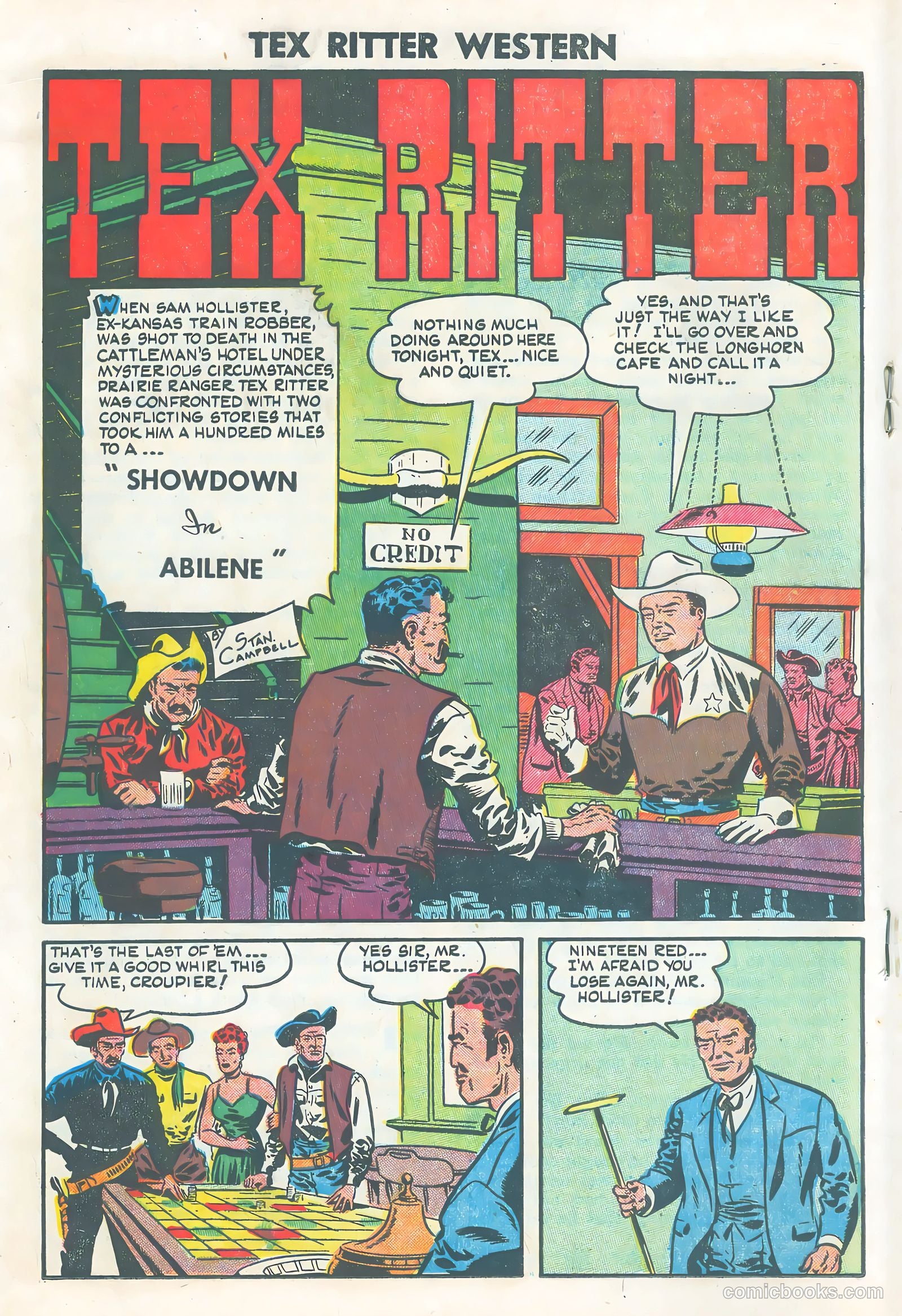 Tex Ritter Western #25 (1954) — page 18 of 36