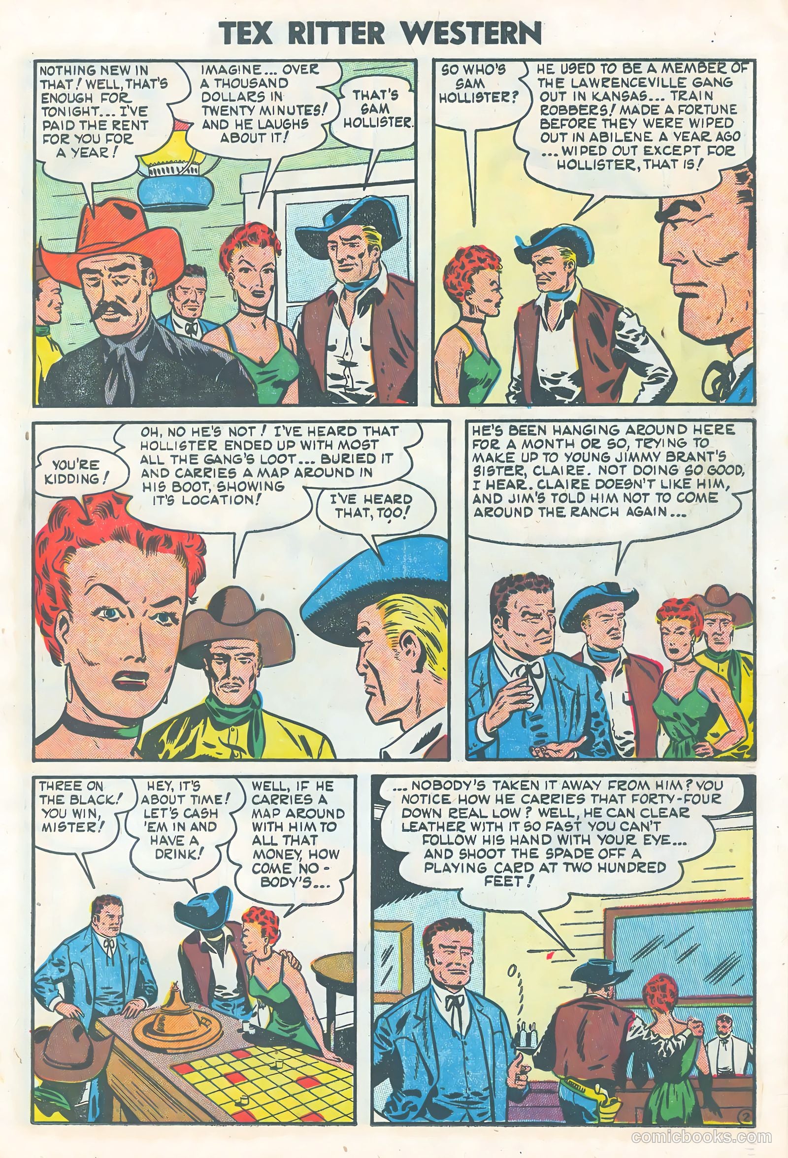 Tex Ritter Western #25 (1954) — page 19 of 36