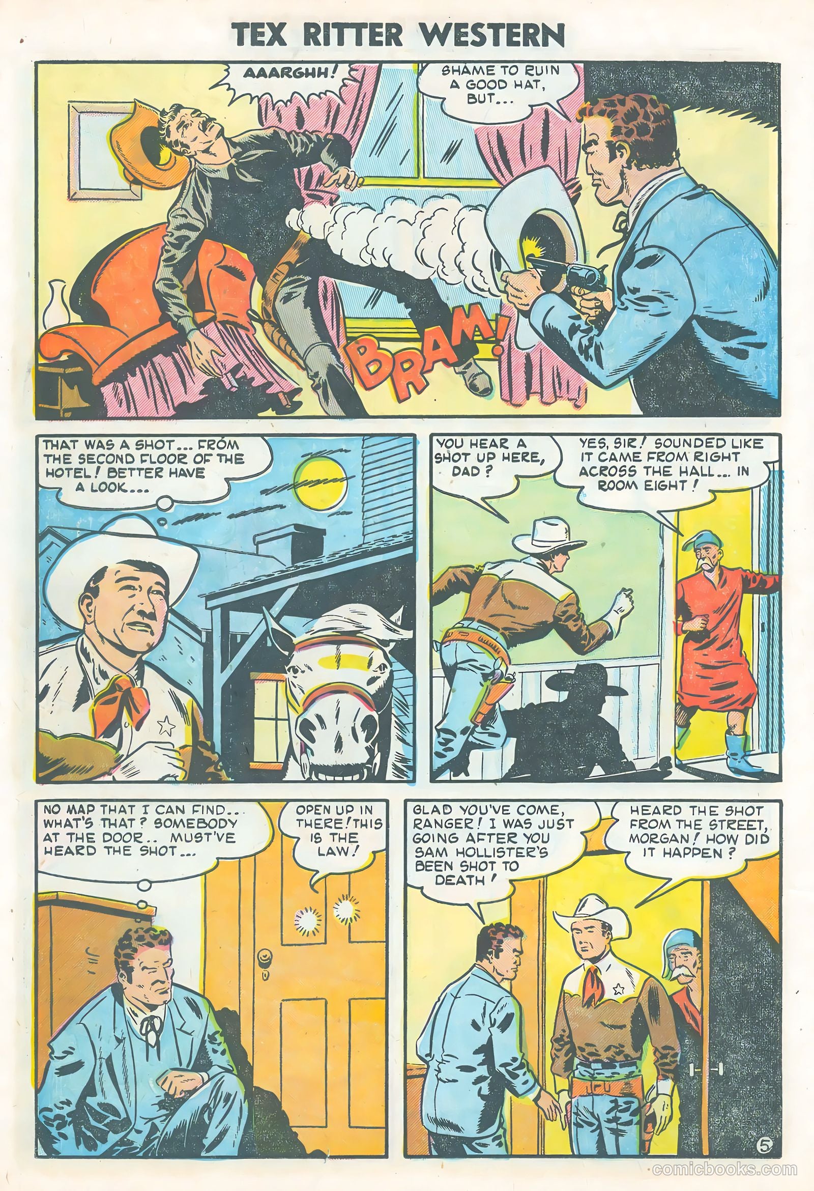 Tex Ritter Western #25 (1954) — page 22 of 36