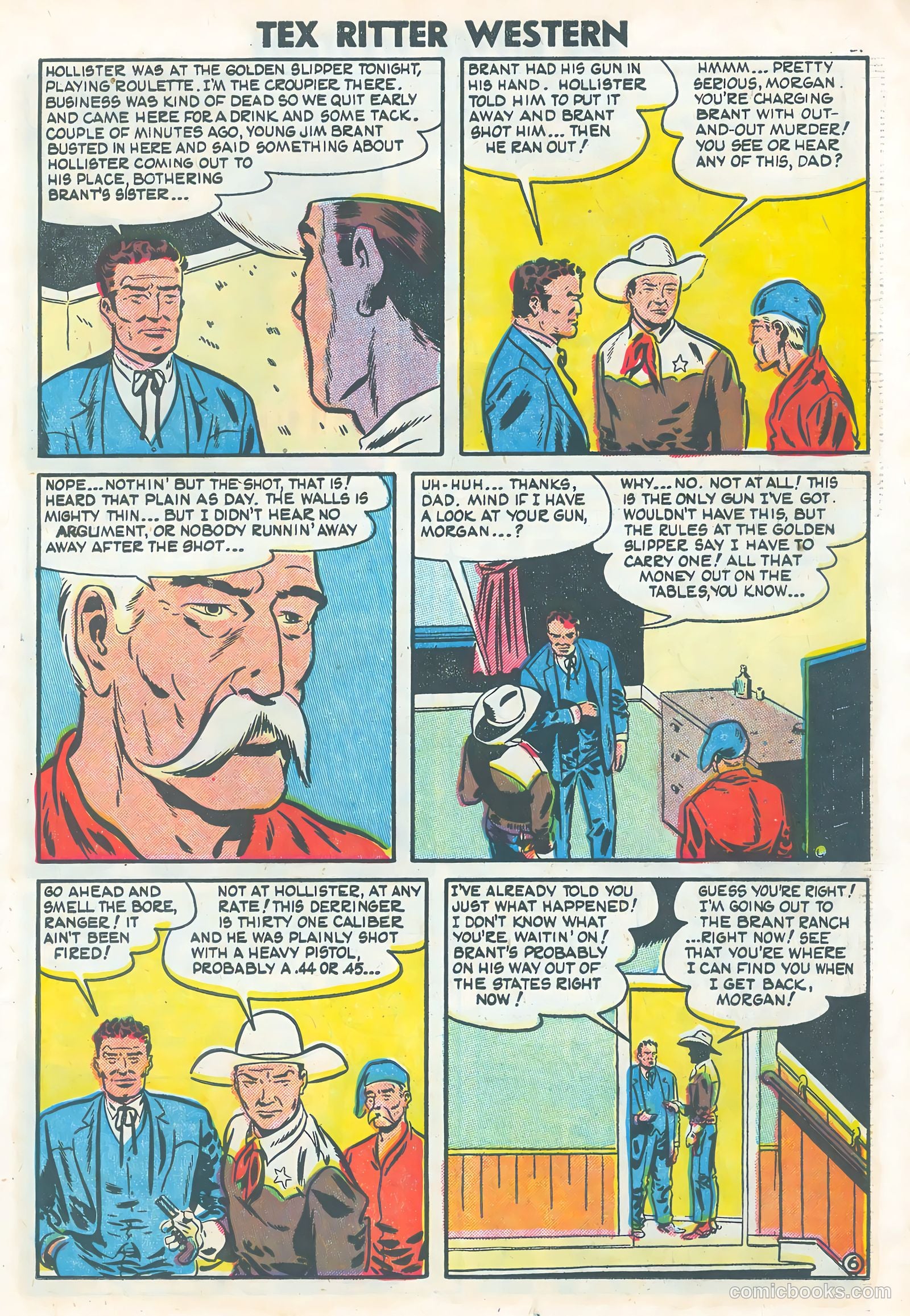 Tex Ritter Western #25 (1954) — page 23 of 36