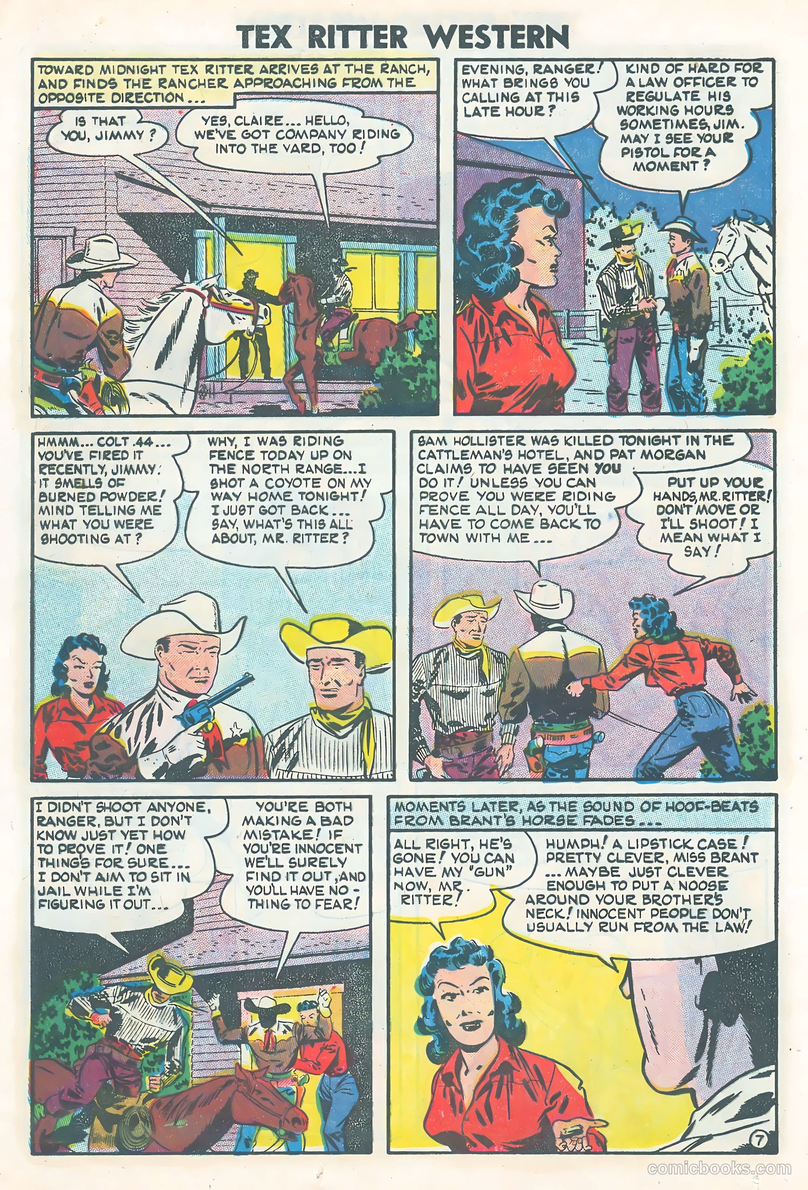 Tex Ritter Western #25 (1954) — page 24 of 36