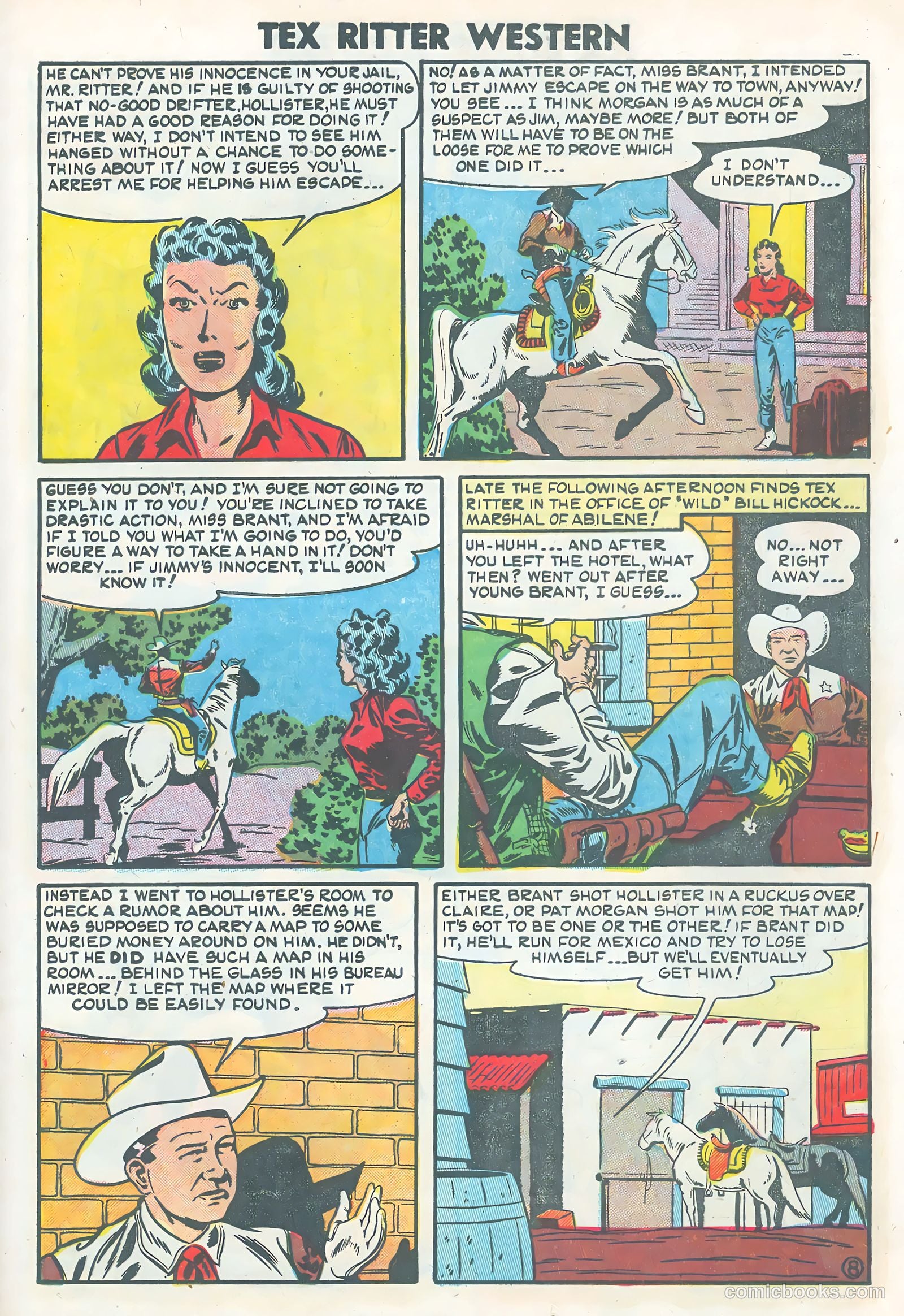Tex Ritter Western #25 (1954) — page 25 of 36