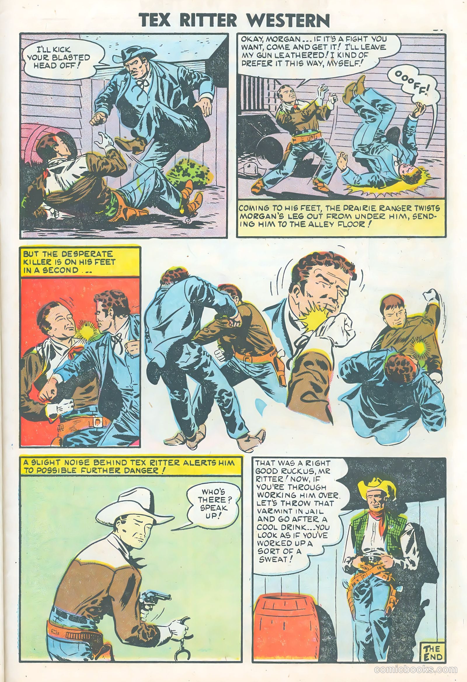 Tex Ritter Western #25 (1954) — page 27 of 36