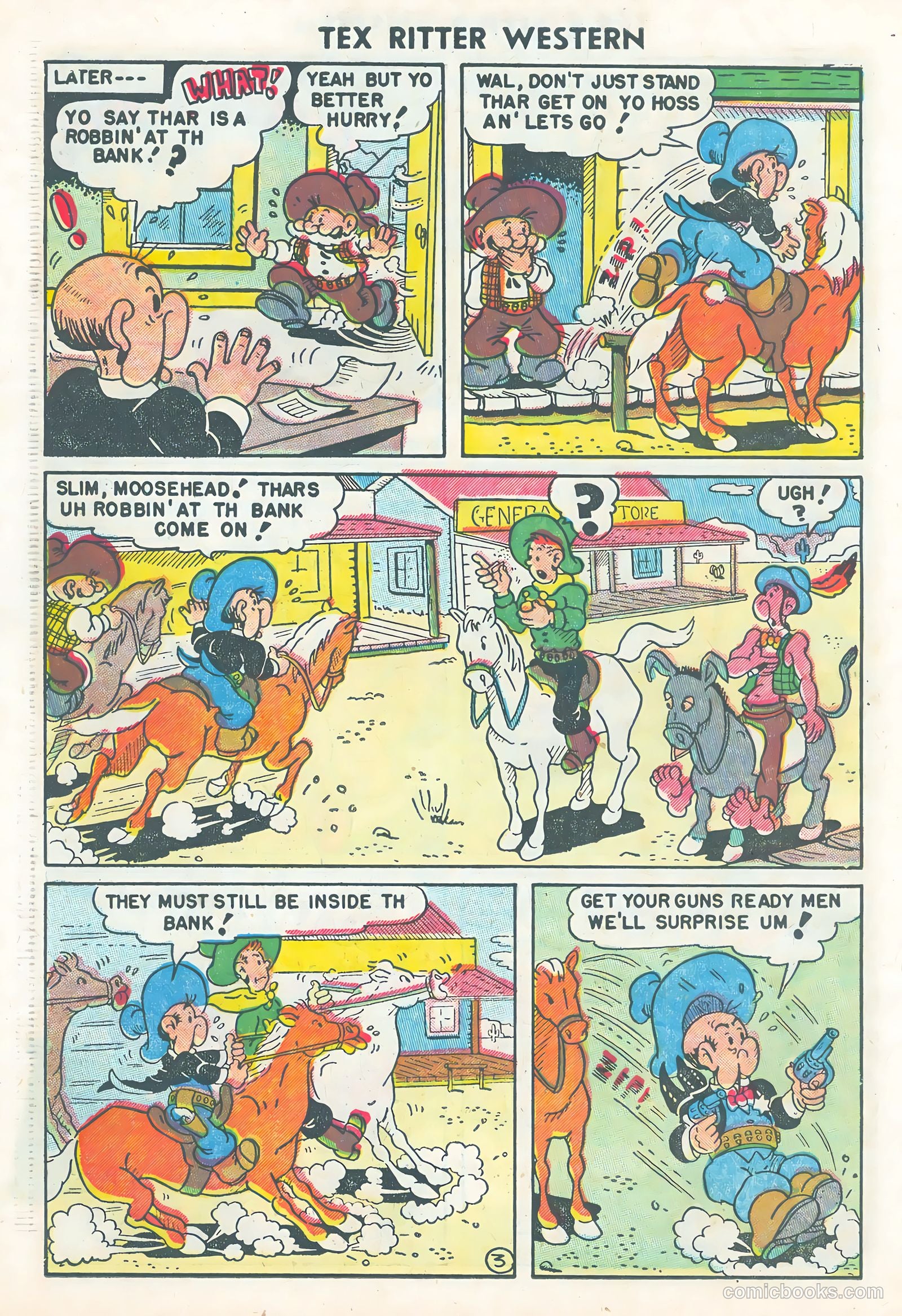 Tex Ritter Western #25 (1954) — page 30 of 36