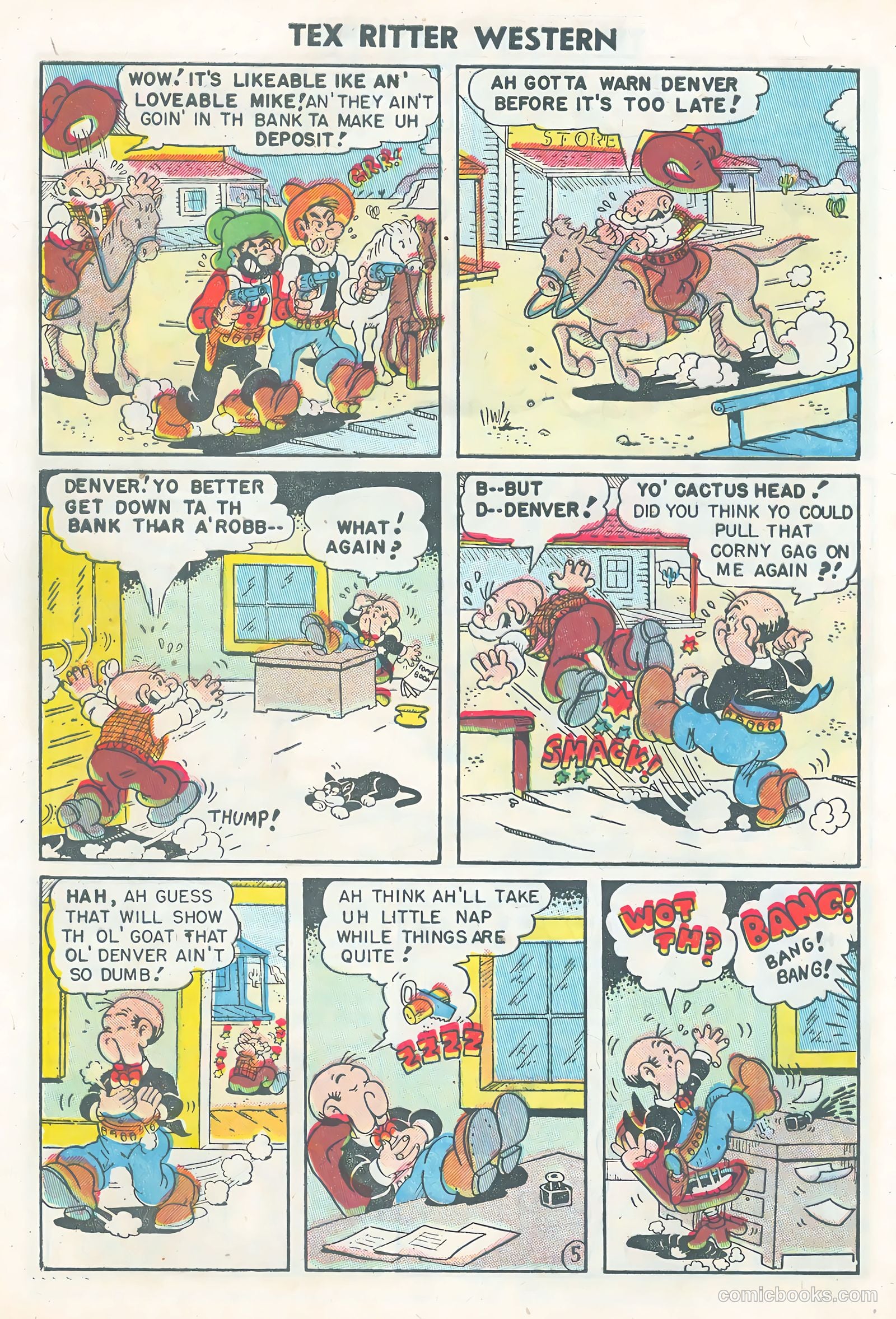 Tex Ritter Western #25 (1954) — page 32 of 36