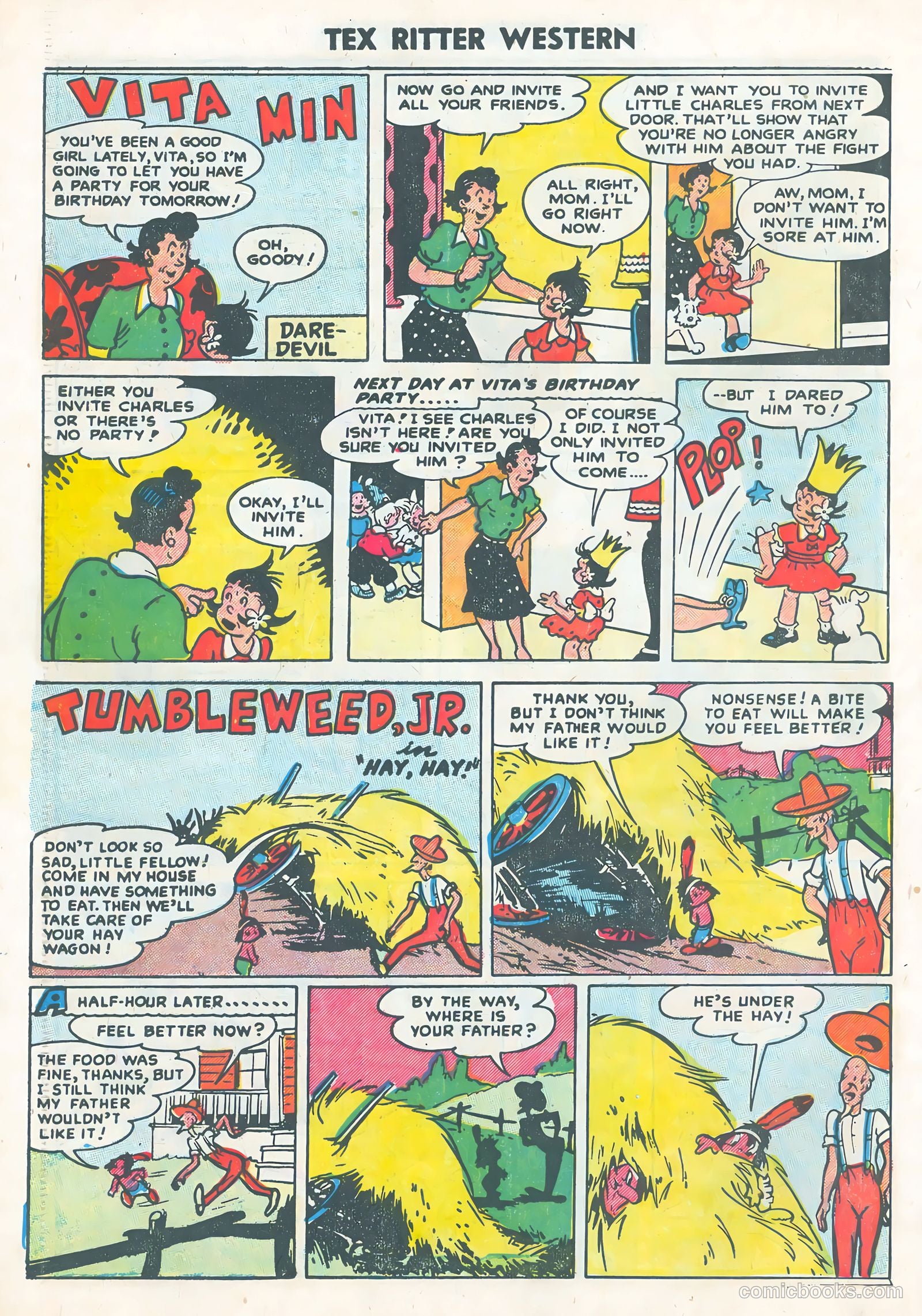 Tex Ritter Western #25 (1954) — page 34 of 36