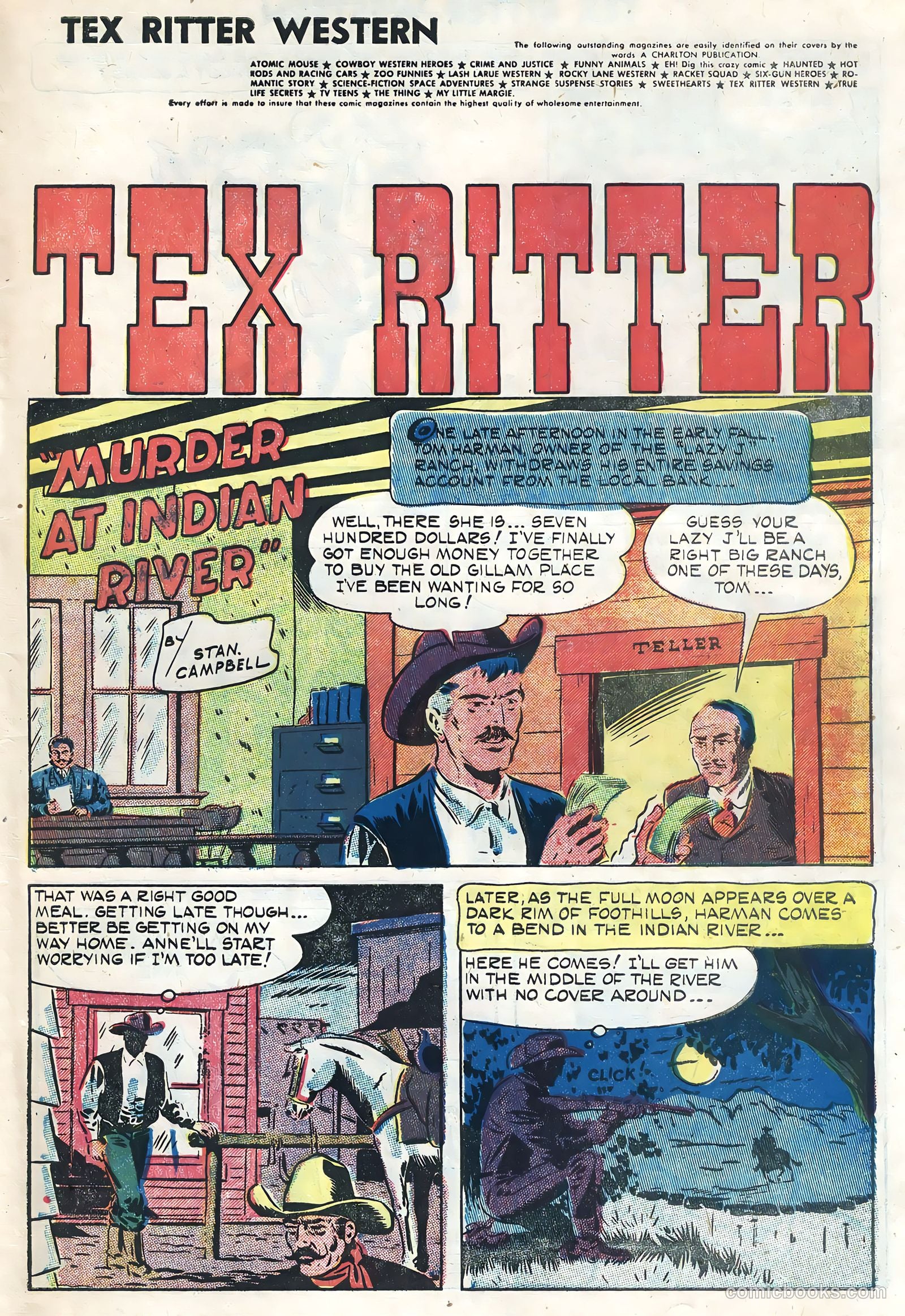 Tex Ritter Western #26 (1954) — page 3 of 36