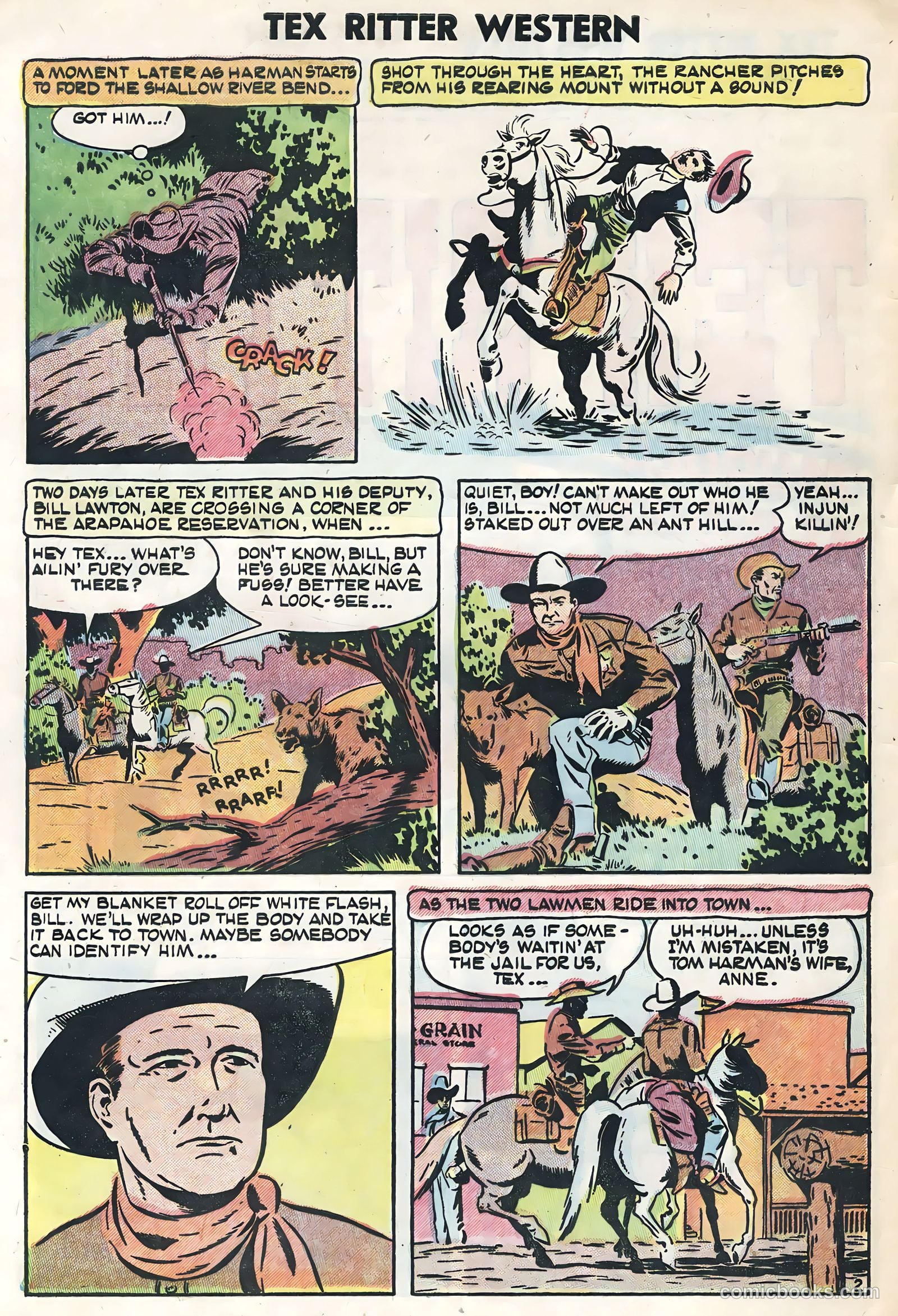 Tex Ritter Western #26 (1954) — page 4 of 36