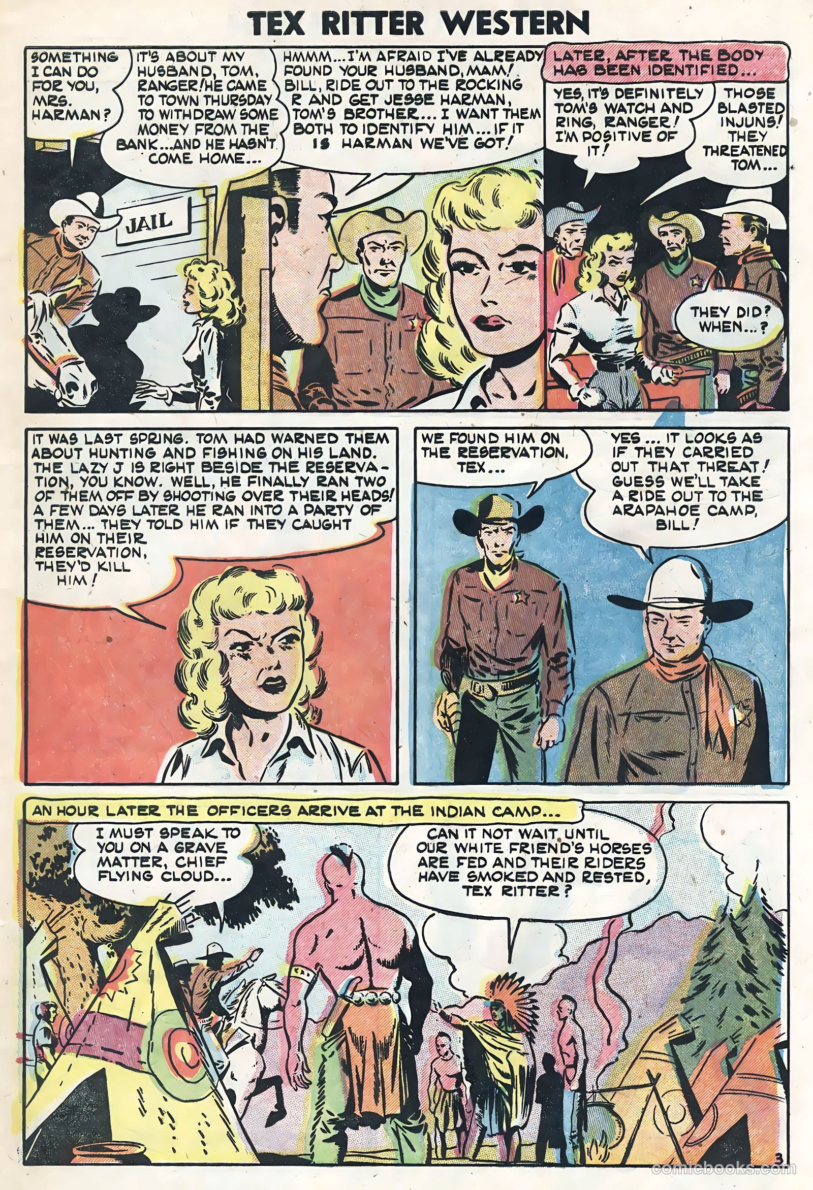Tex Ritter Western #26 (1954) — page 5 of 36