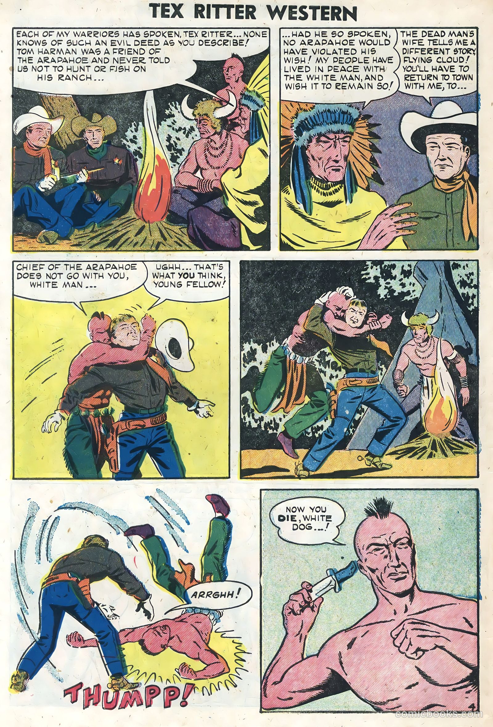 Tex Ritter Western #26 (1954) — page 6 of 36