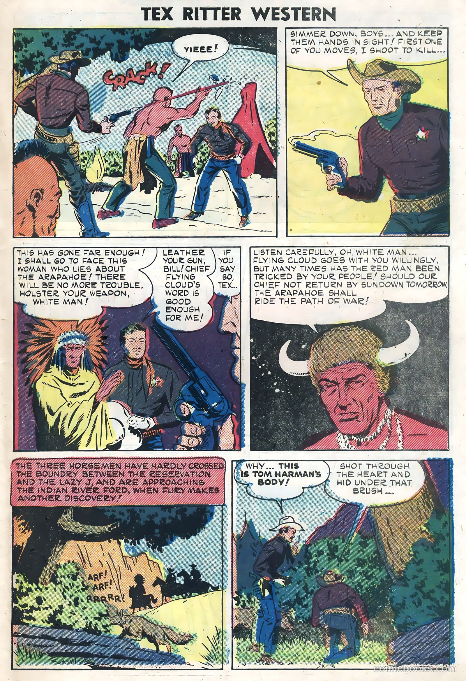 Tex Ritter Western #26 (1954) — page 7 of 36