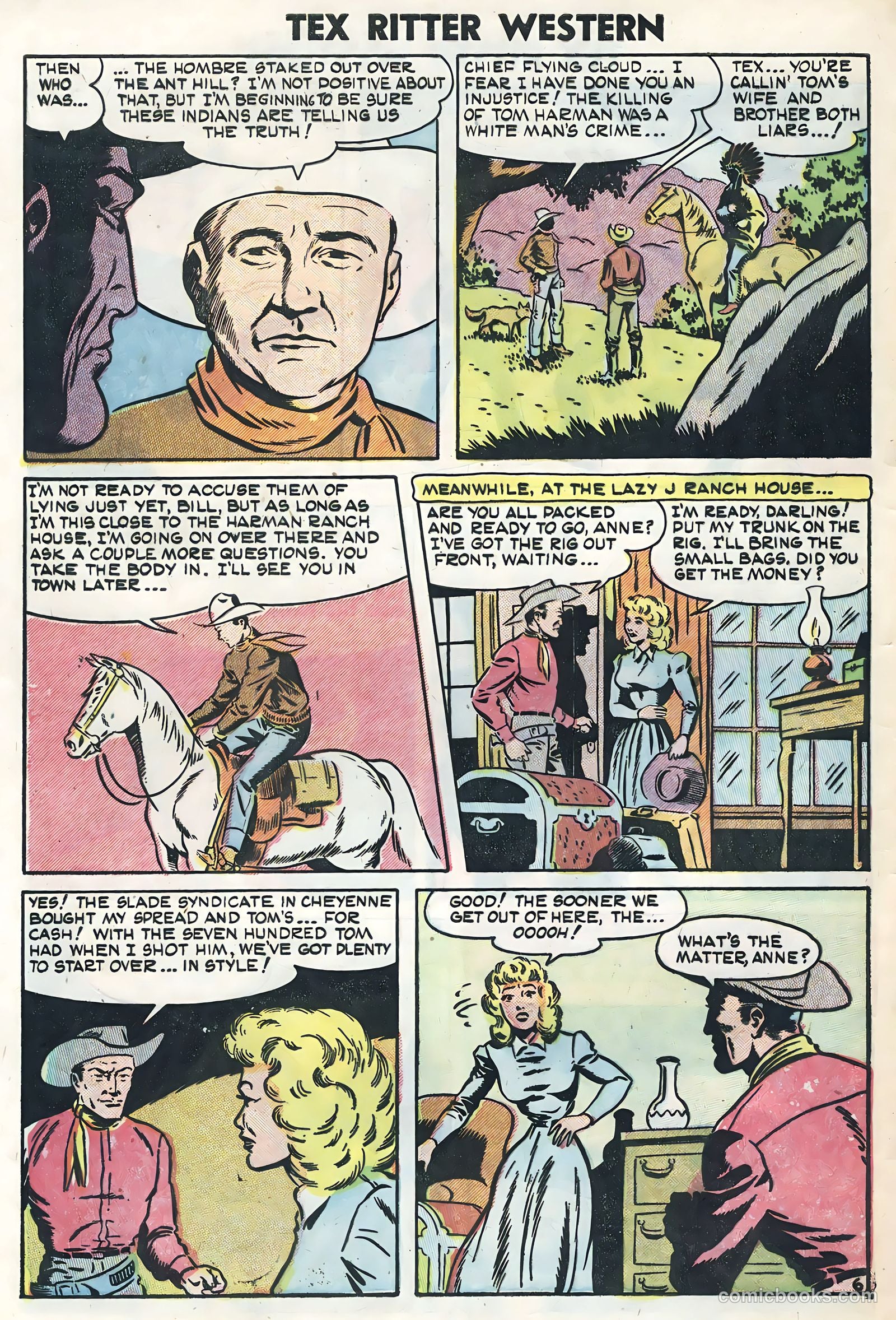 Tex Ritter Western #26 (1954) — page 8 of 36