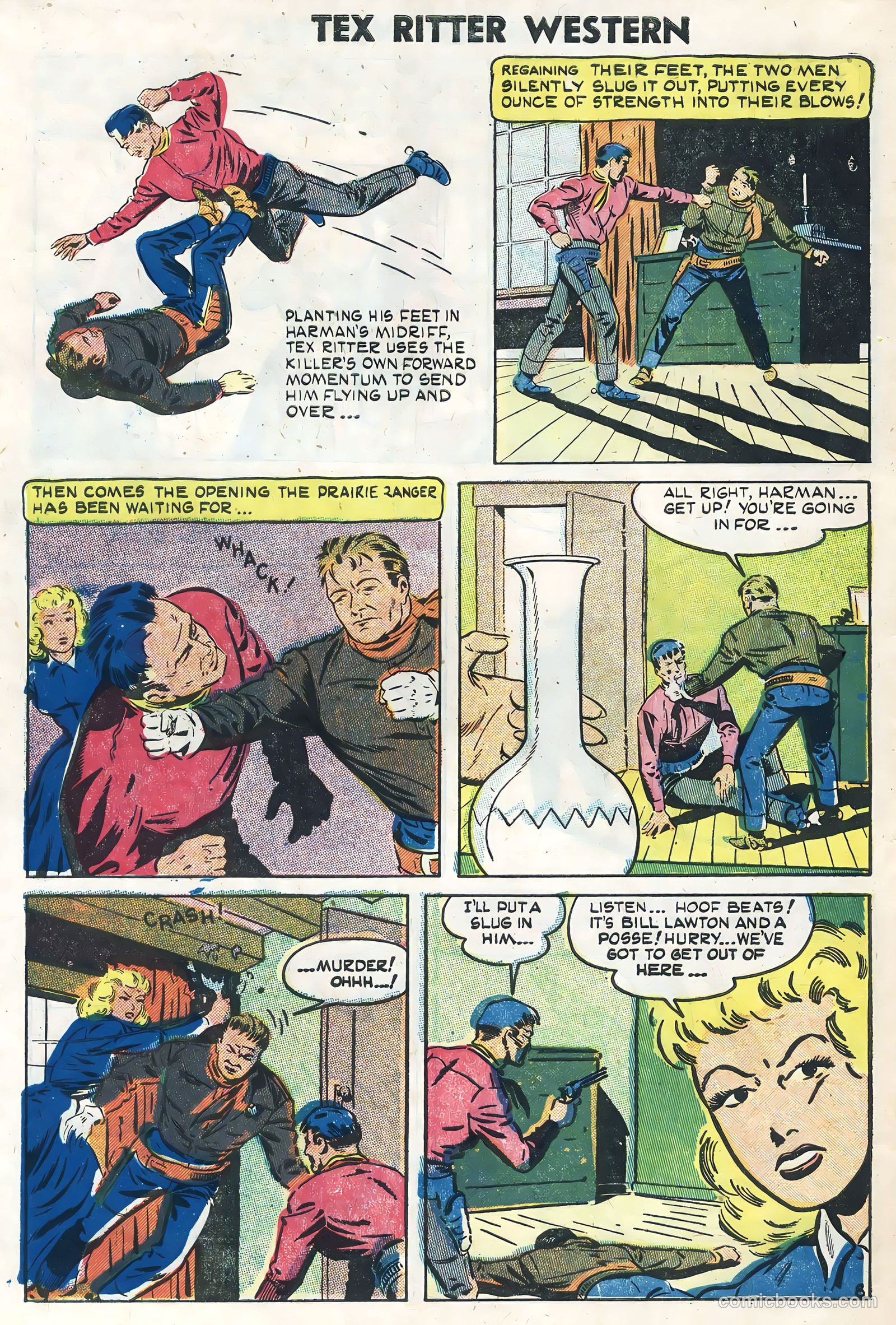 Tex Ritter Western #26 (1954) — page 10 of 36