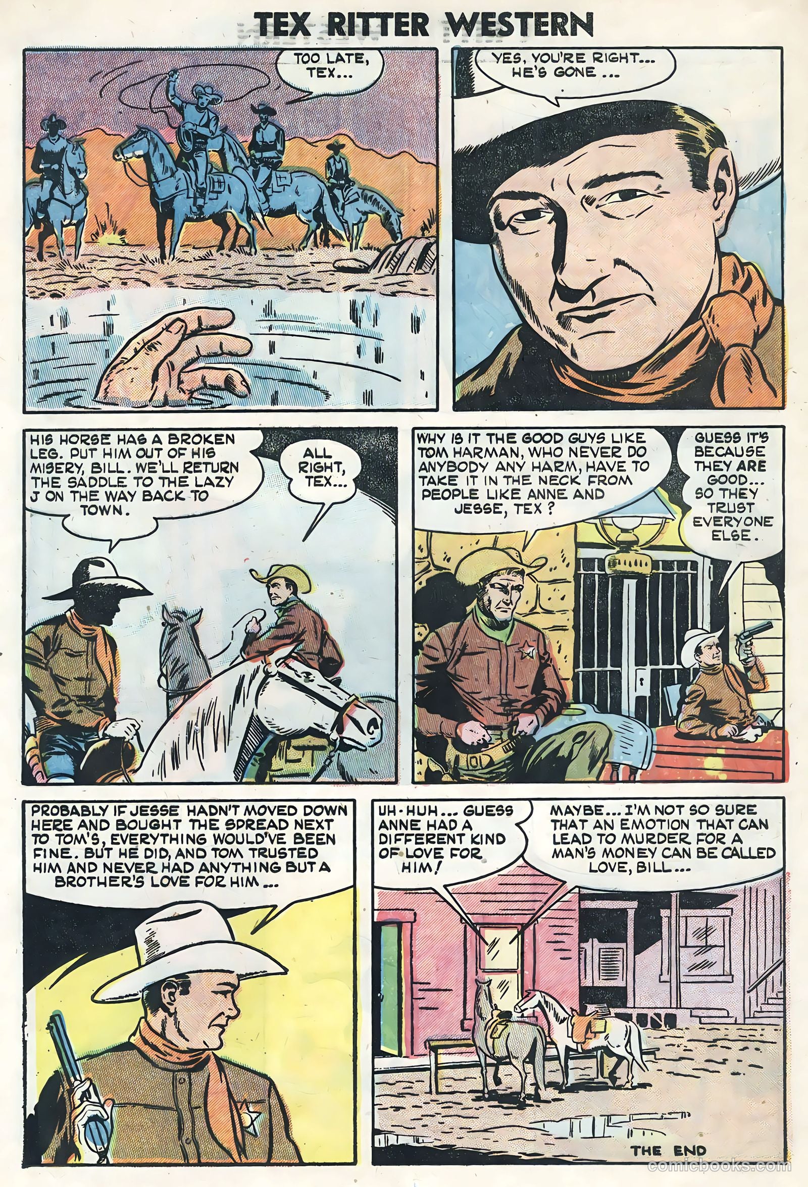 Tex Ritter Western #26 (1954) — page 12 of 36