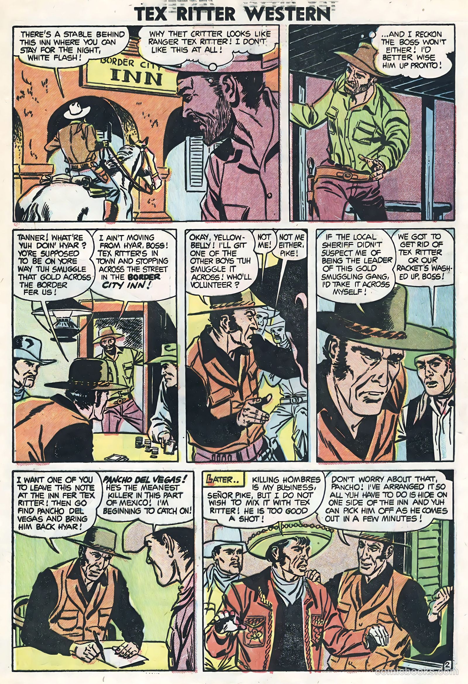 Tex Ritter Western #26 (1954) — page 17 of 36