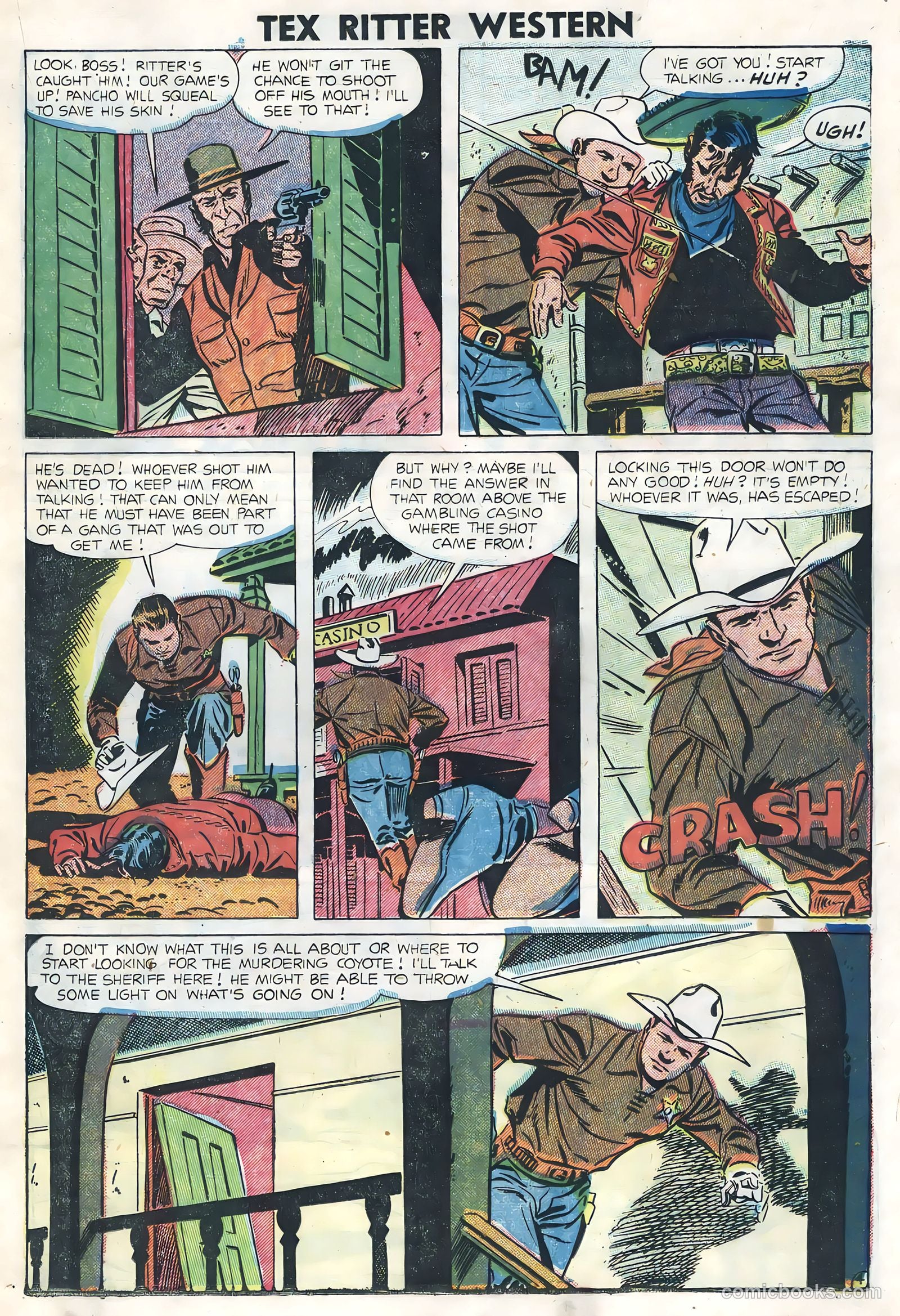 Tex Ritter Western #26 (1954) — page 19 of 36