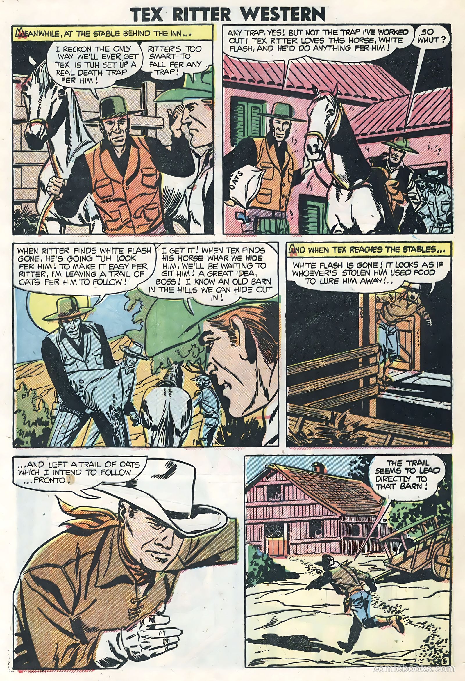 Tex Ritter Western #26 (1954) — page 20 of 36