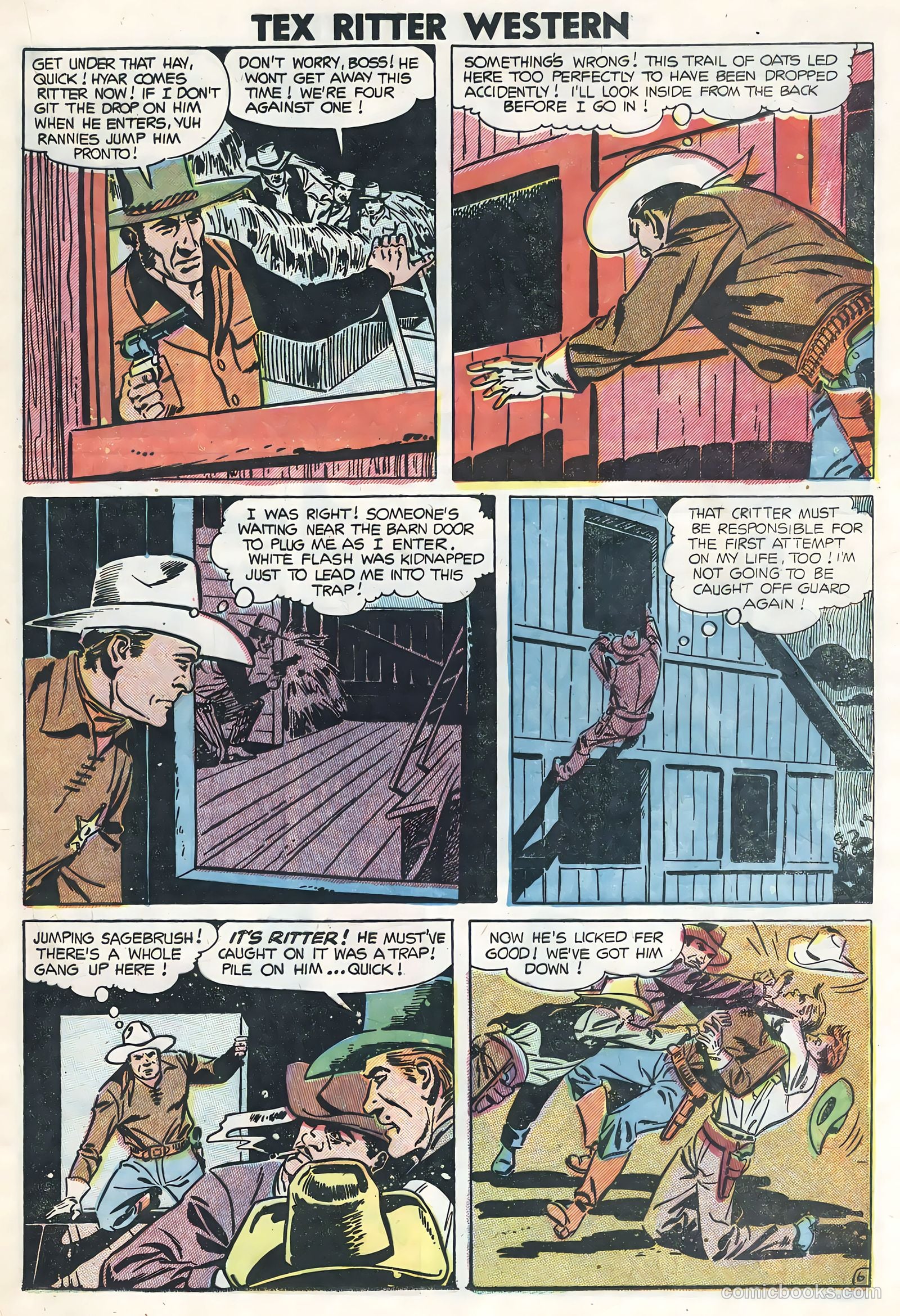 Tex Ritter Western #26 (1954) — page 21 of 36