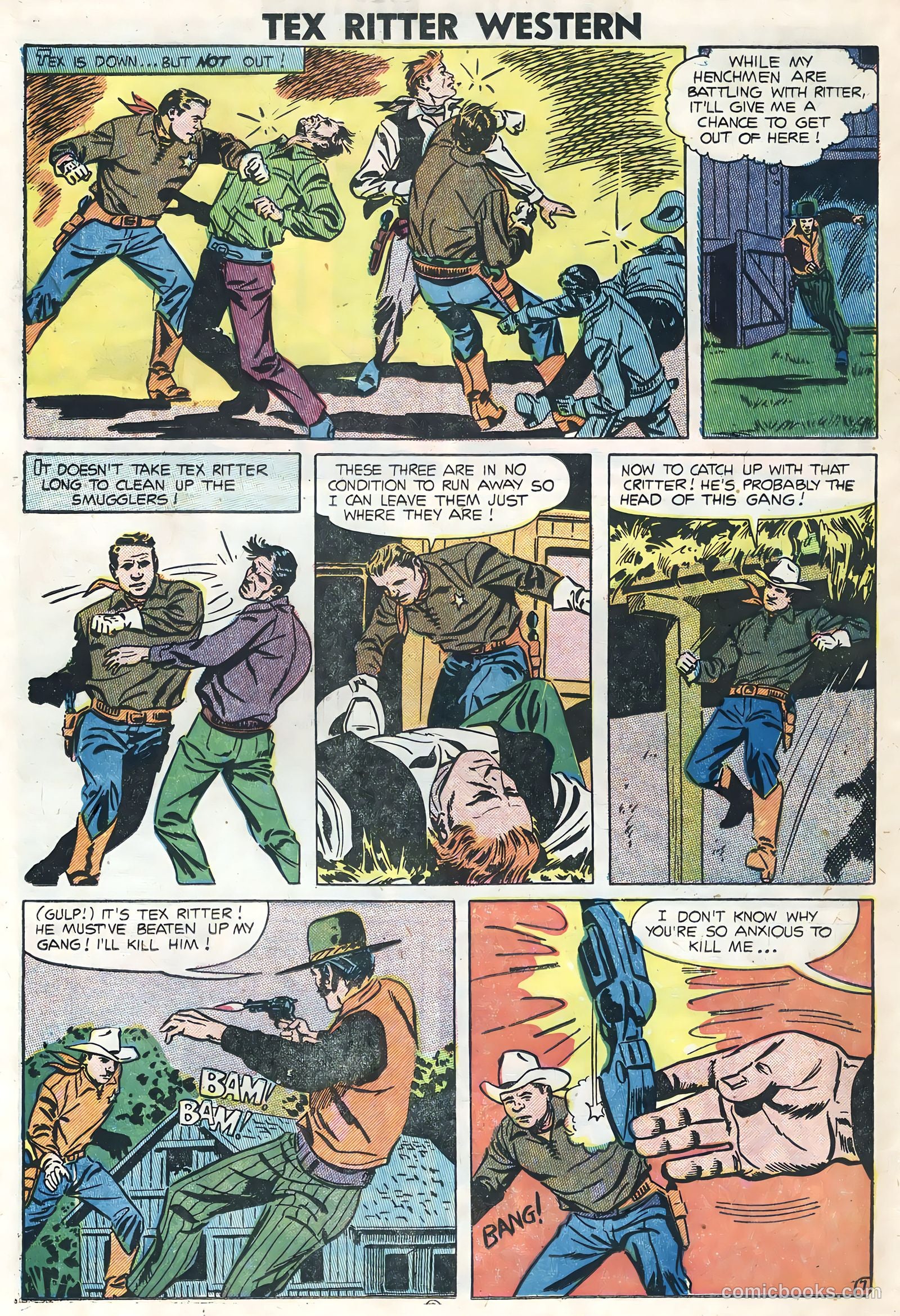 Tex Ritter Western #26 (1954) — page 22 of 36