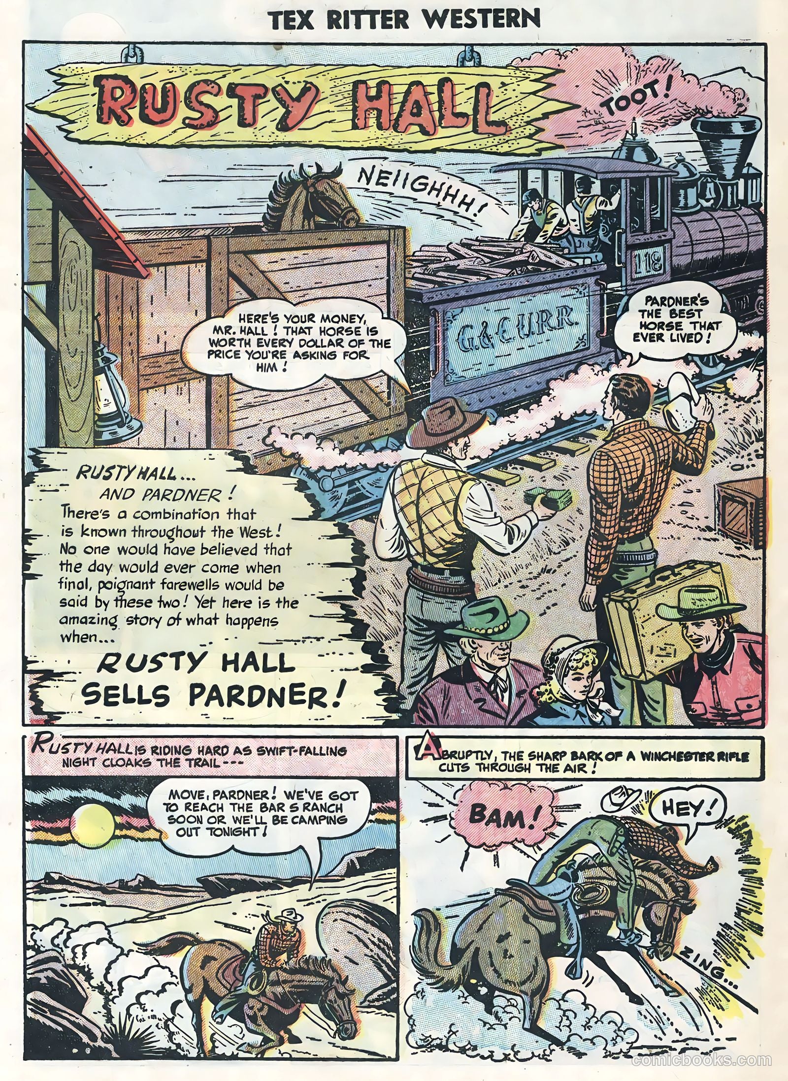 Tex Ritter Western #26 (1954) — page 24 of 36
