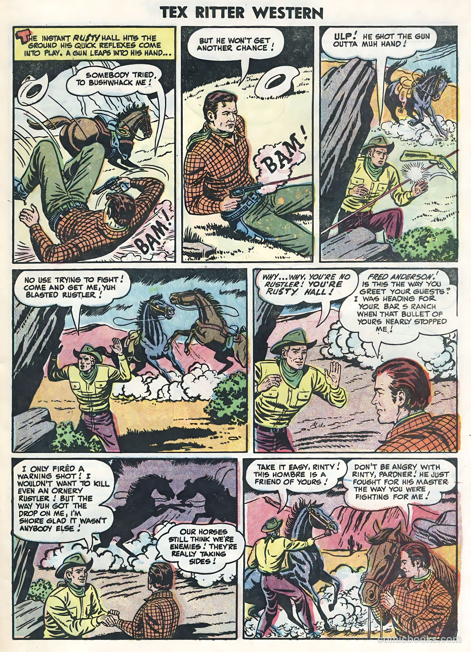 Tex Ritter Western #26 (1954) — page 25 of 36