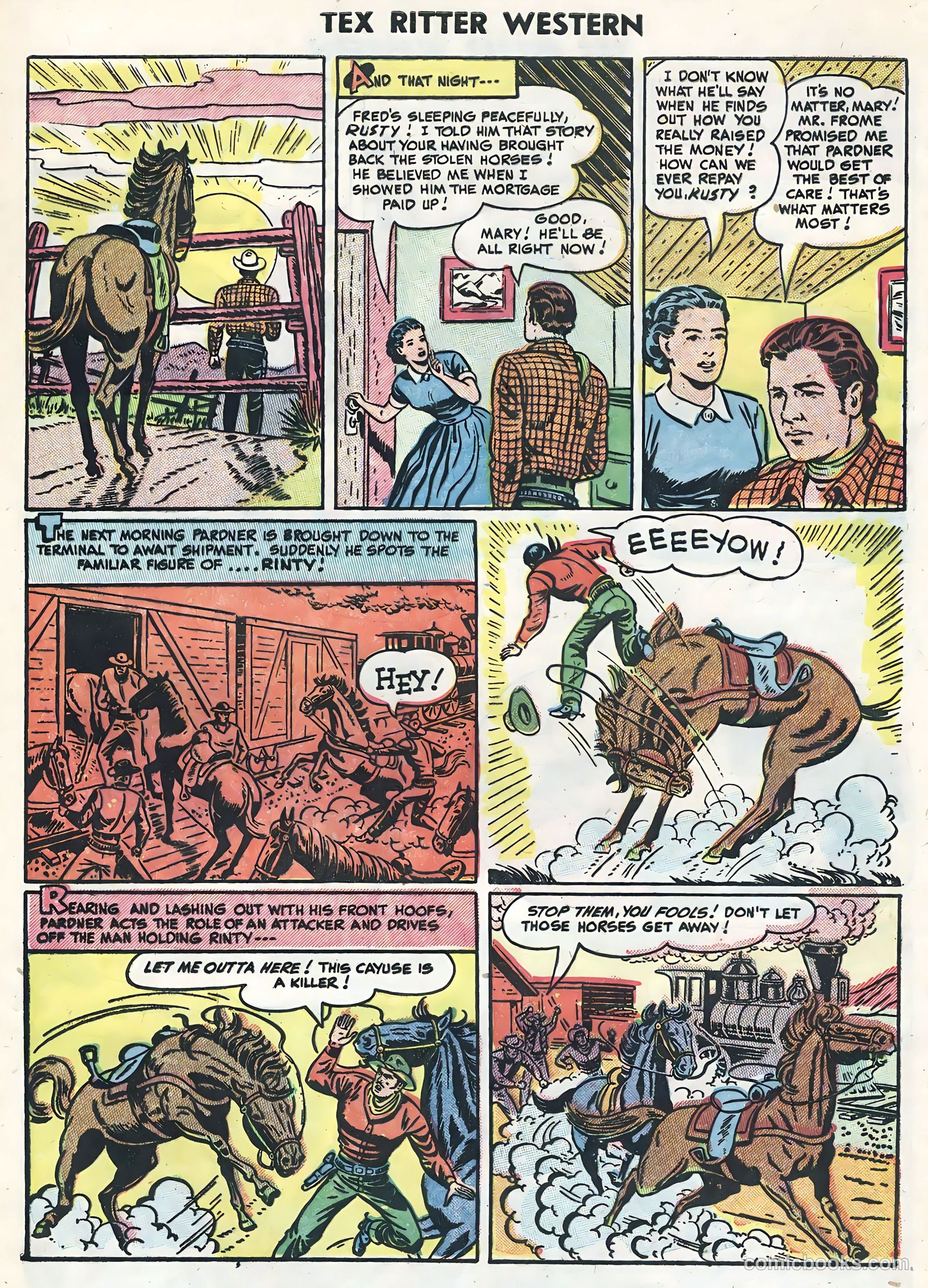 Tex Ritter Western #26 (1954) — page 29 of 36