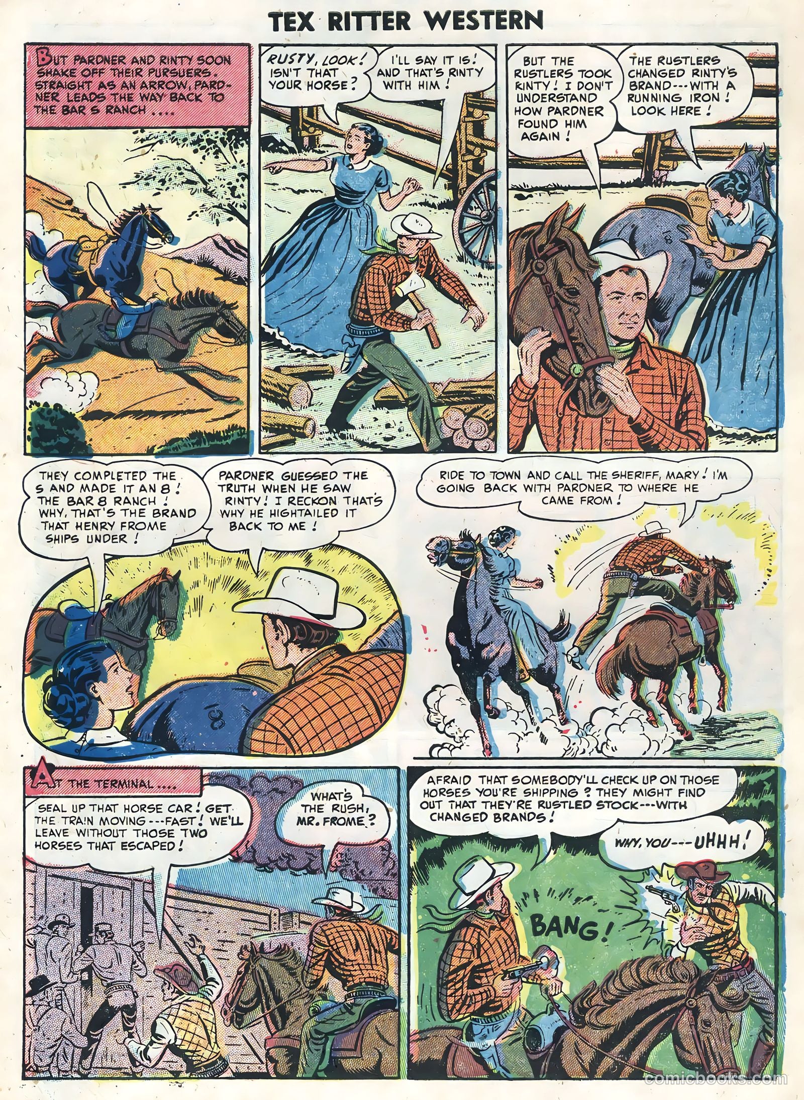 Tex Ritter Western #26 (1954) — page 30 of 36