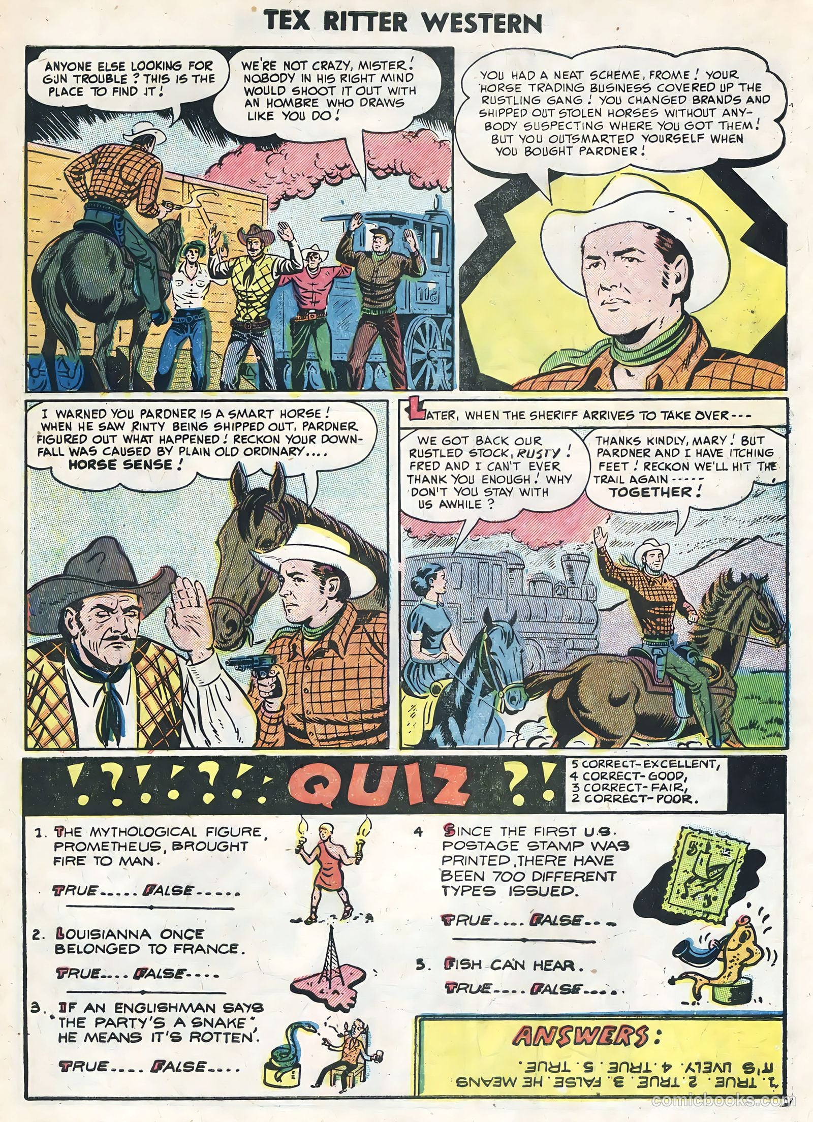 Tex Ritter Western #26 (1954) — page 31 of 36
