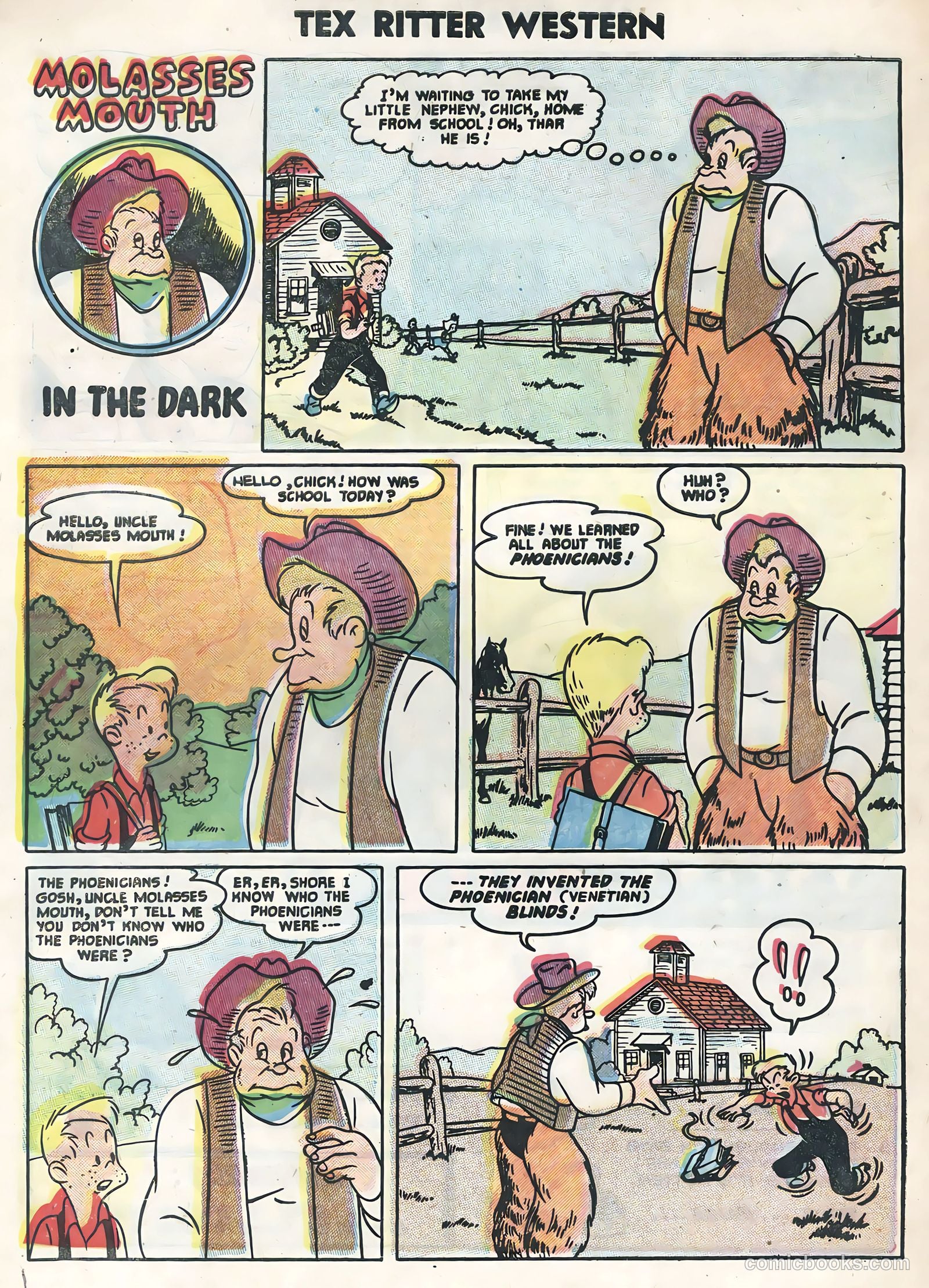 Tex Ritter Western #26 (1954) — page 32 of 36