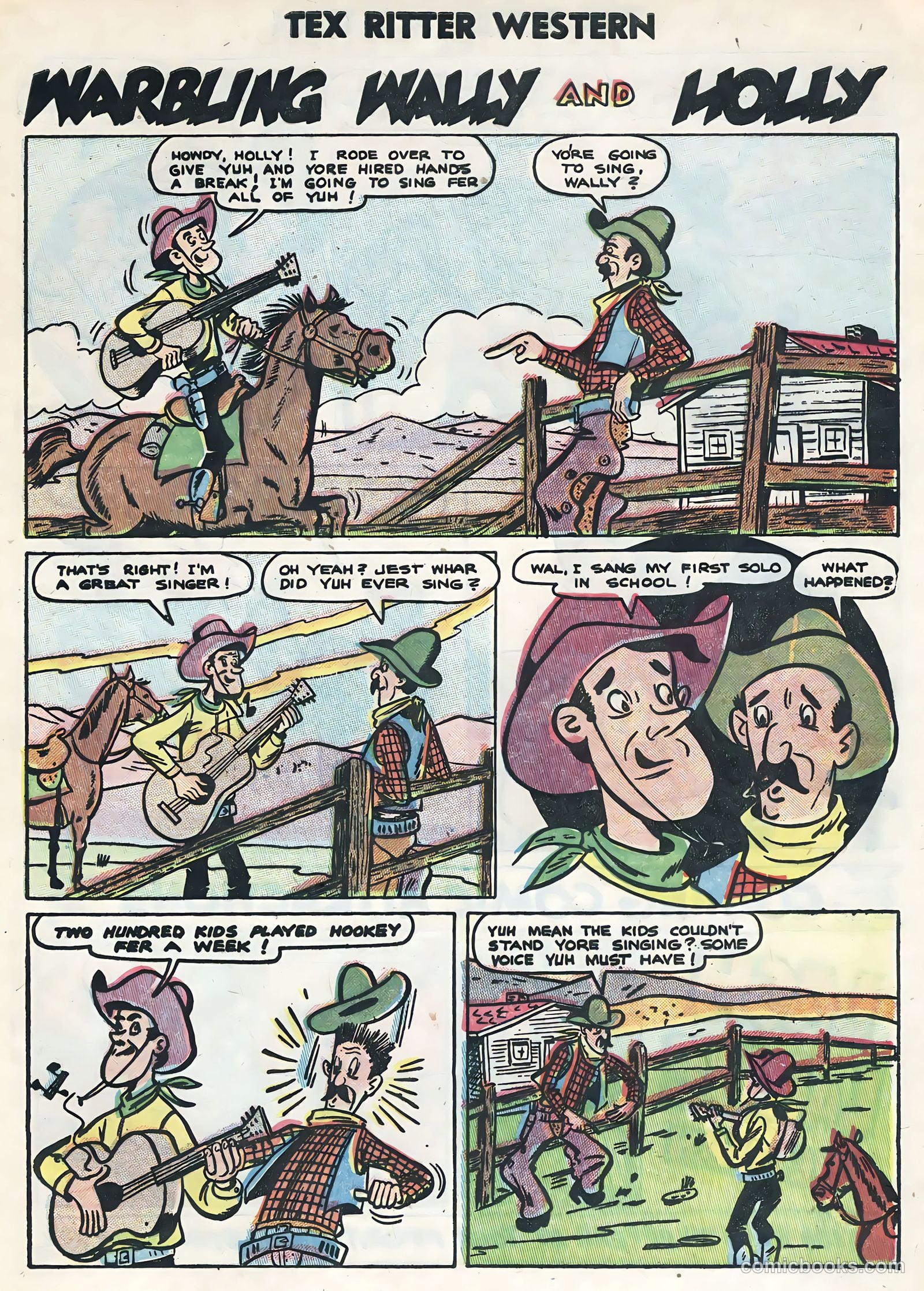 Tex Ritter Western #26 (1954) — page 33 of 36