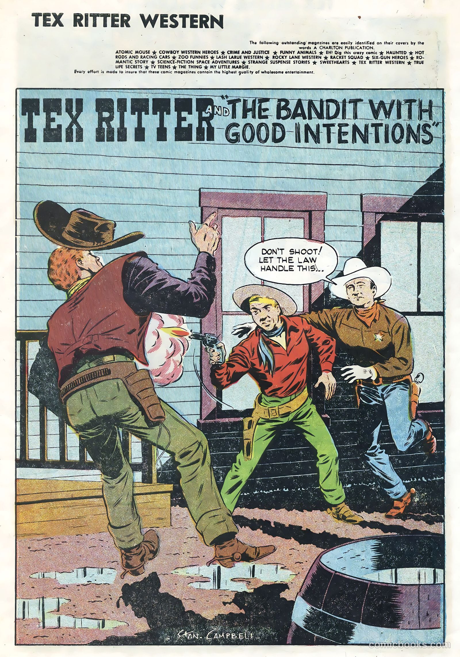 Tex Ritter Western #27 (1955) — page 3 of 36